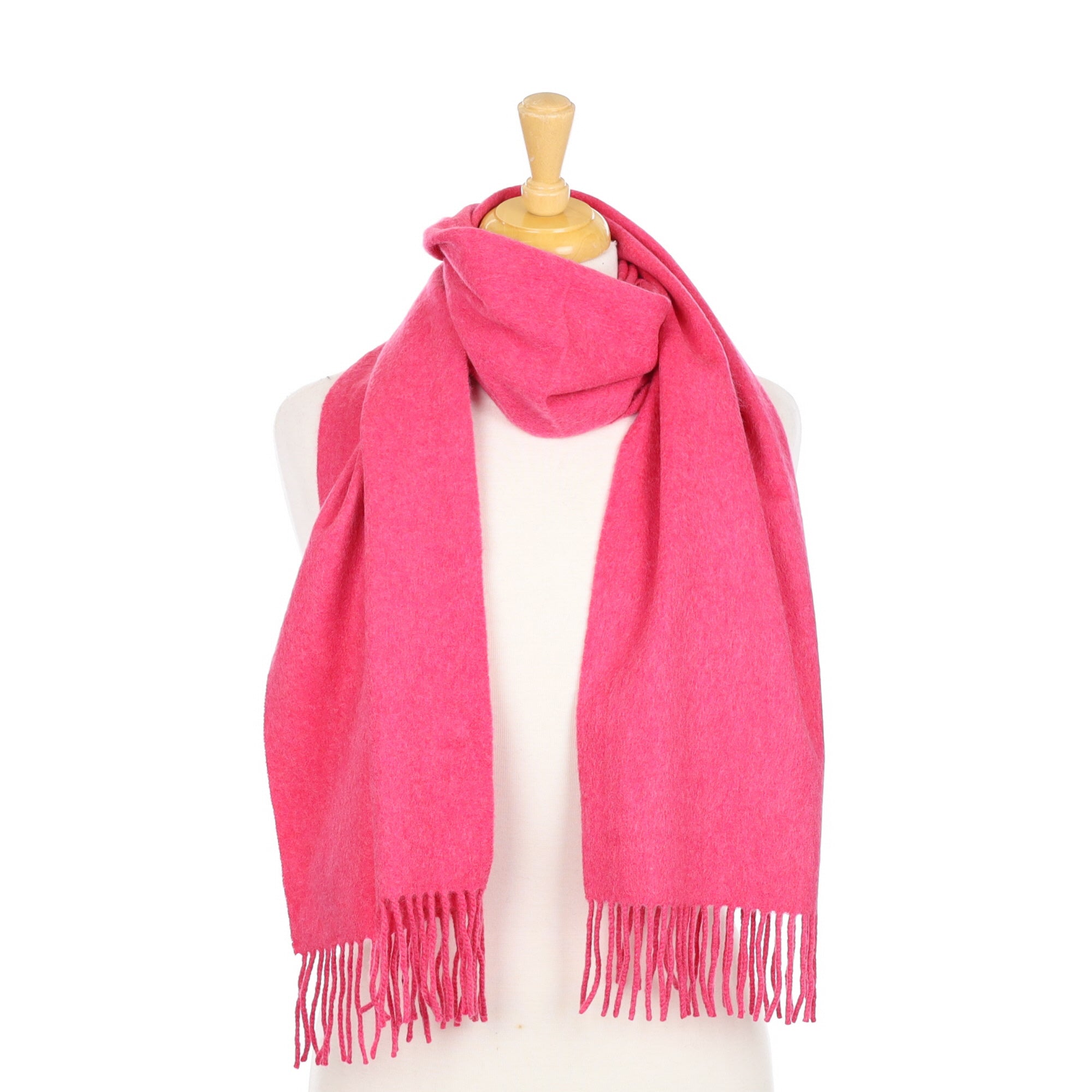 Lupin Pink Eric Bompard Cashmere Woven Scarf