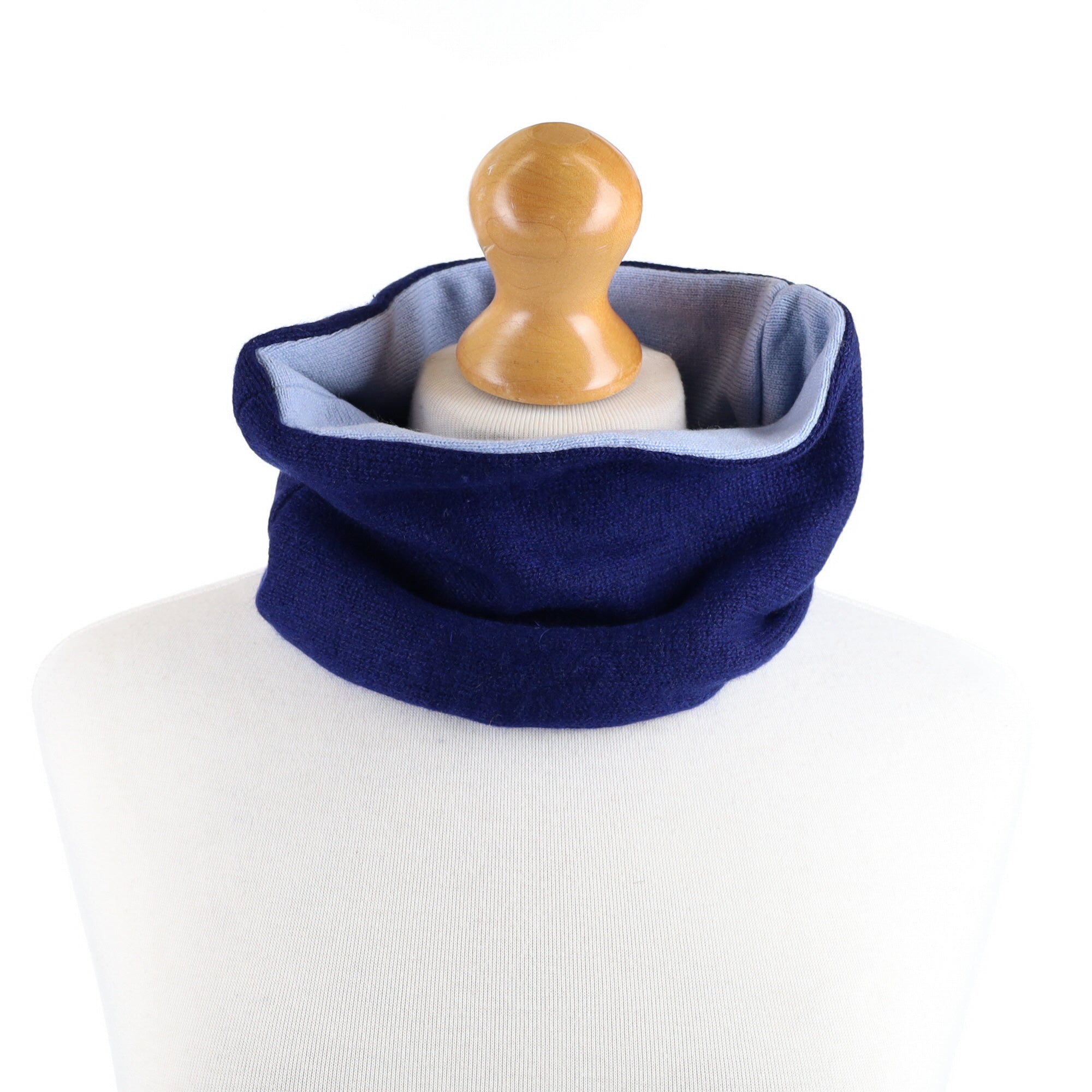 Navy and Baby Blue Neck Warmer