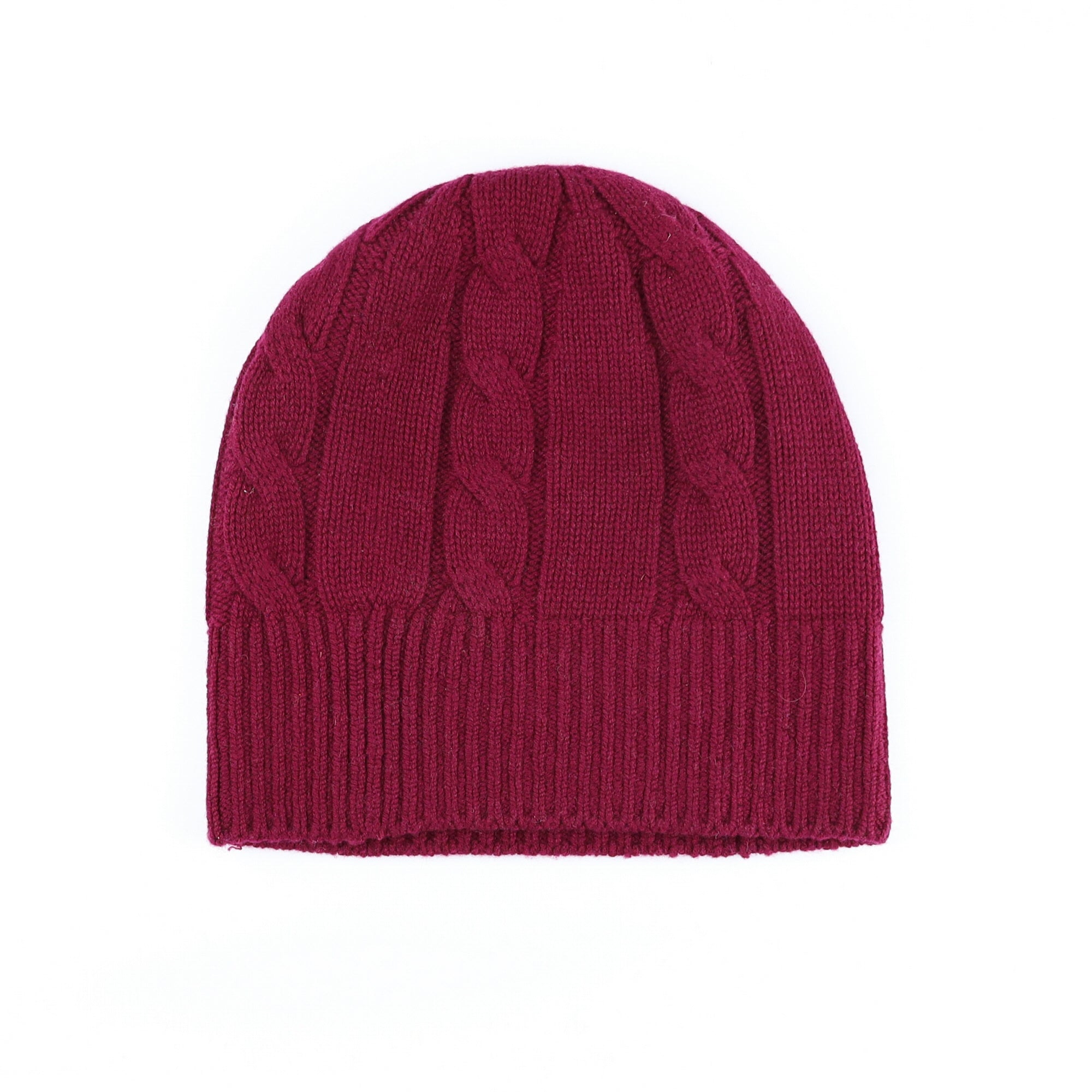 Scottish Mulberry Luxury Chunky Cashmere Beanie Hat