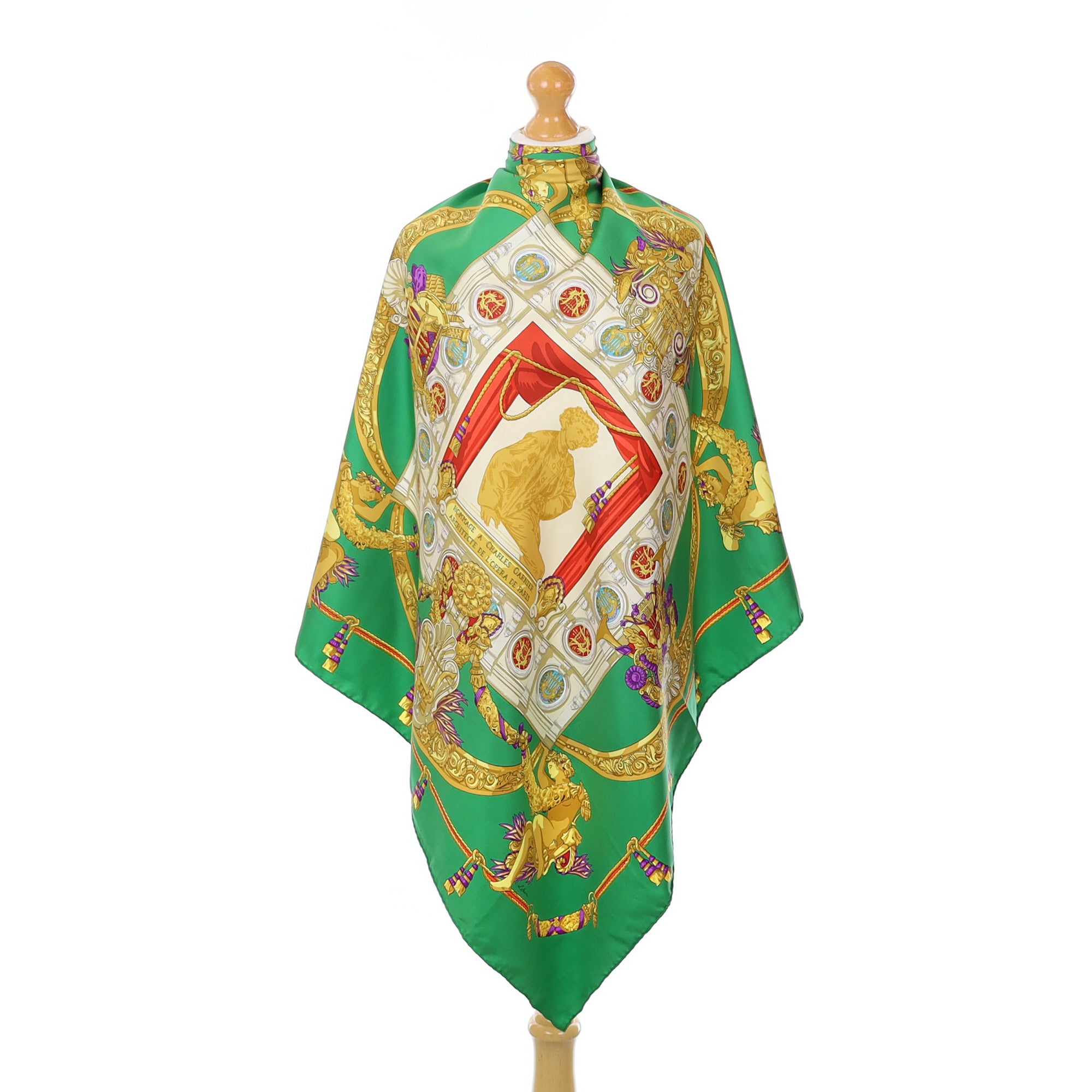 Hermès Hommage a Charles Garnier Silk Scarf