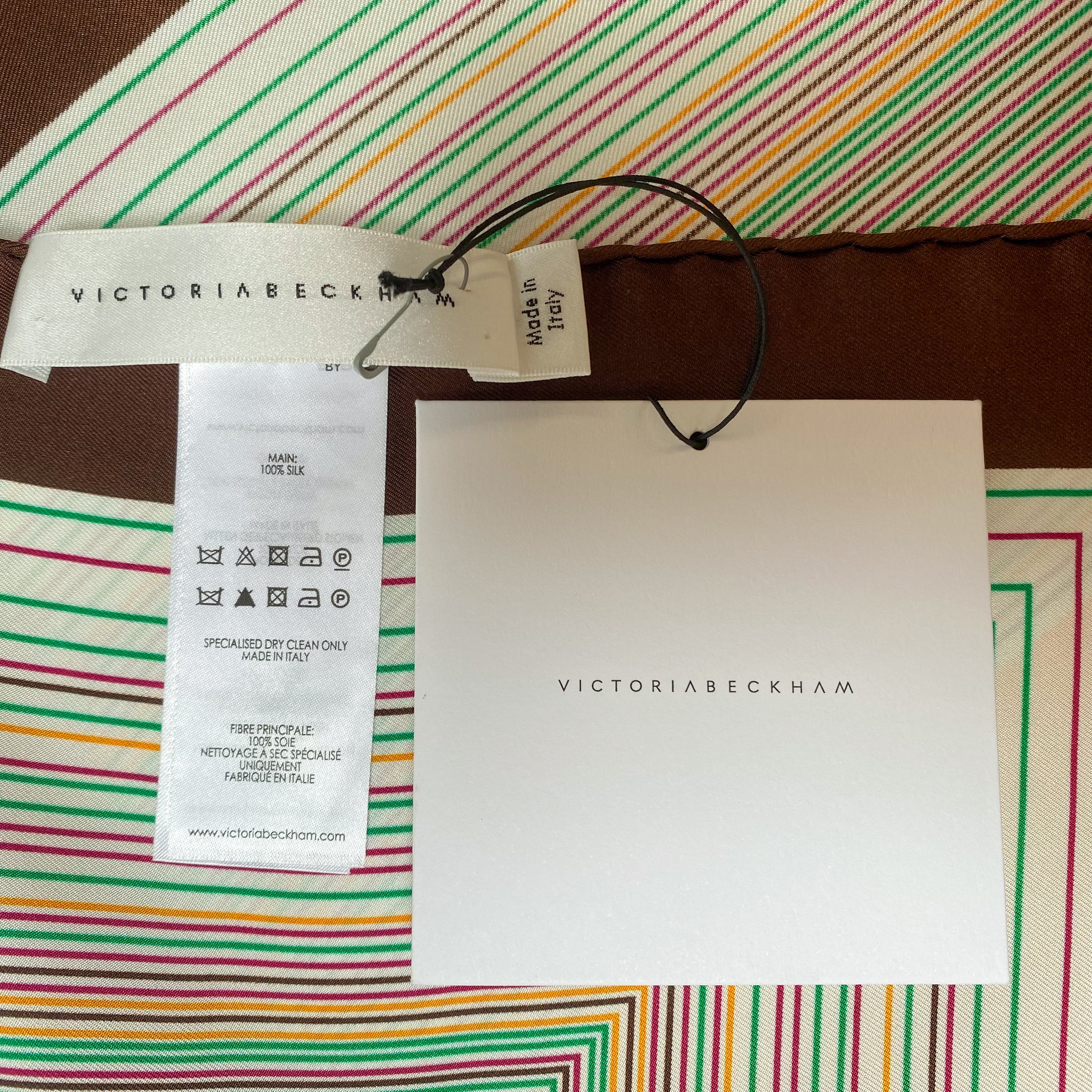 Brand New Victoria Beckham Designer Silk Scarf