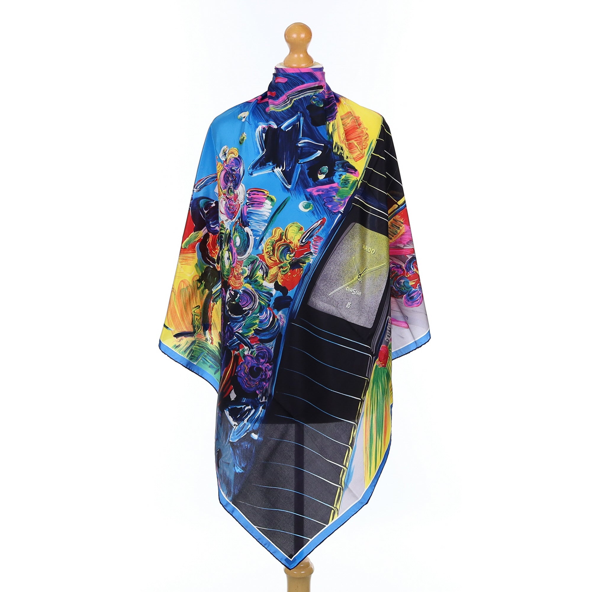 Brand New Boxed Italian Abstract Silk Scarf