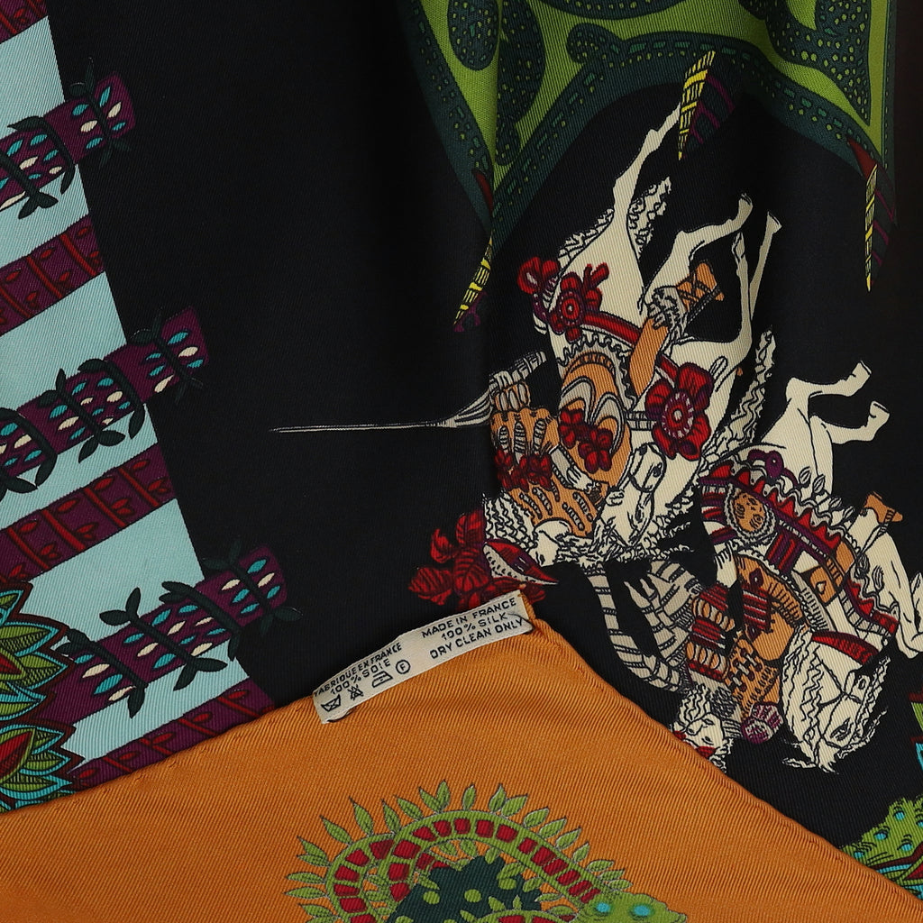 Hermès Le Paradis Du Roy Silk Scarf