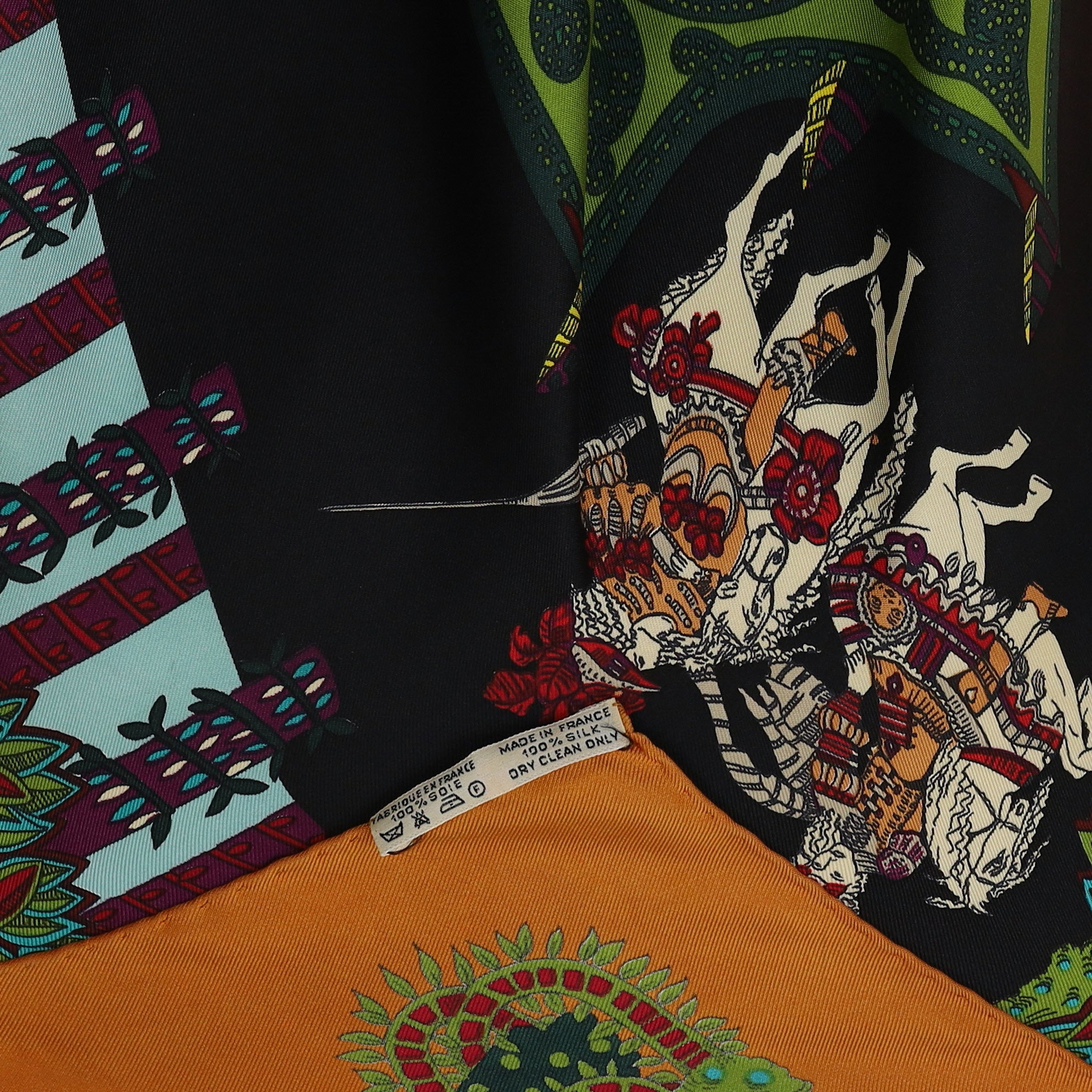 Hermès Le Paradis Du Roy Silk Scarf