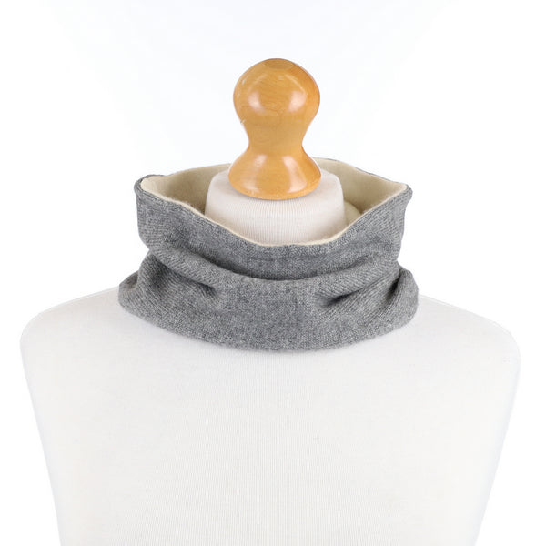 Men’s Slate Grey and Cream Neck Warmer