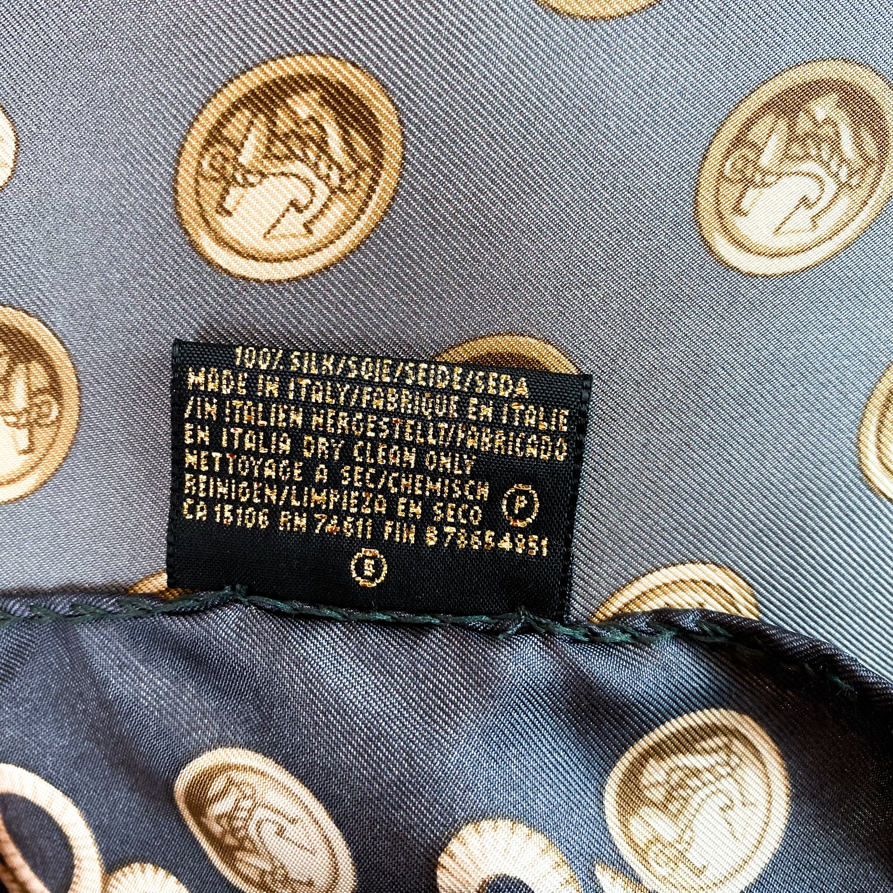Large Neutrals Italian Silk Scarf