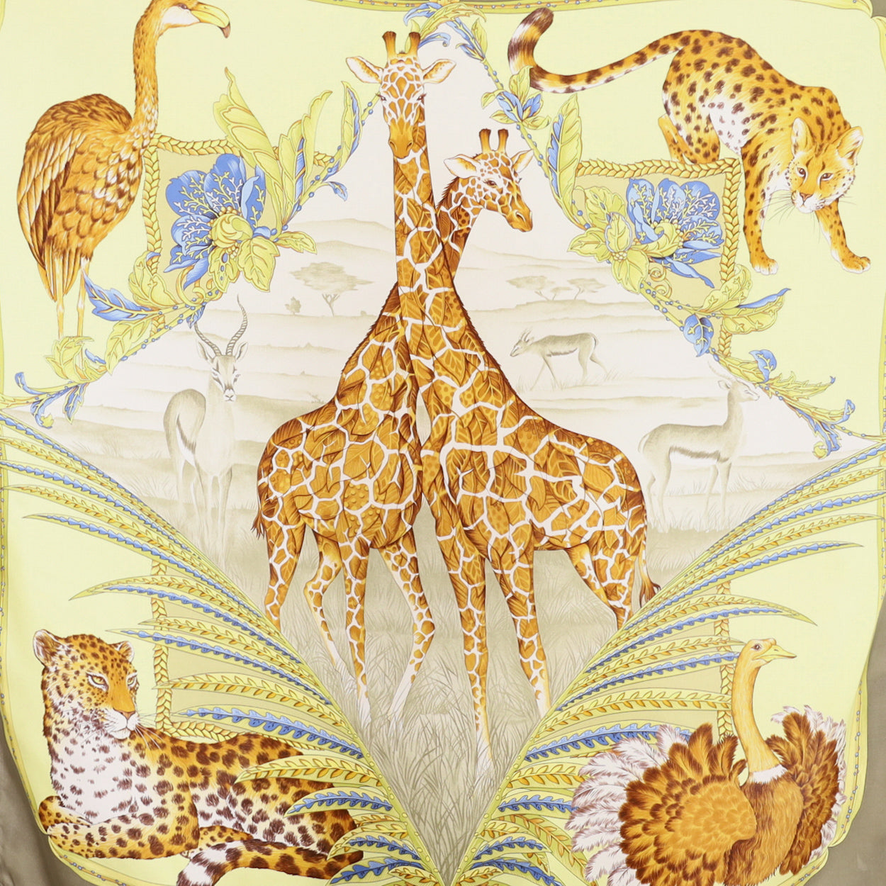 Salvatore Ferragamo Safari Scene Silk Scarf
