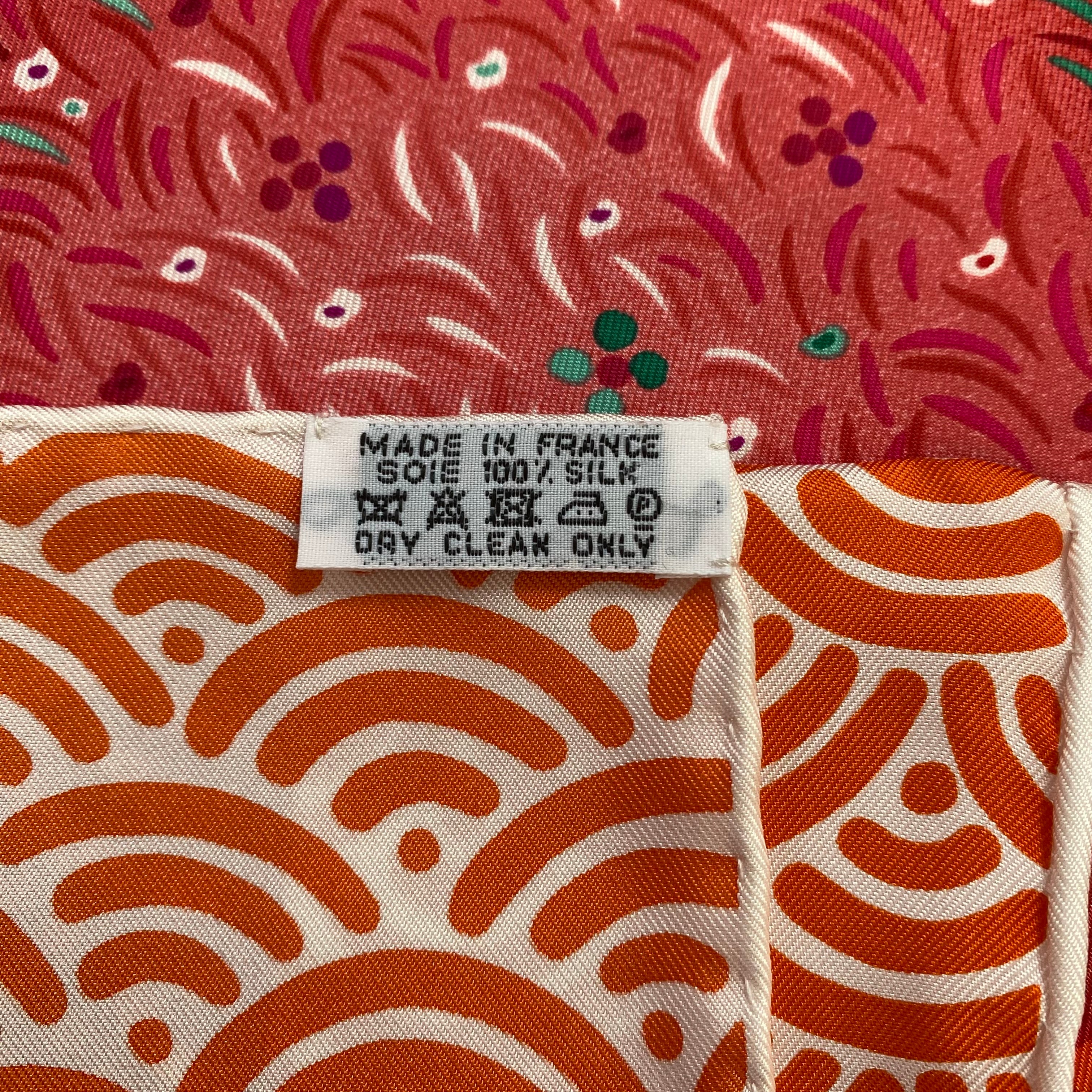 Brand New Boxed Hermès Bateau Fleuri Silk Scarf Quite Rare