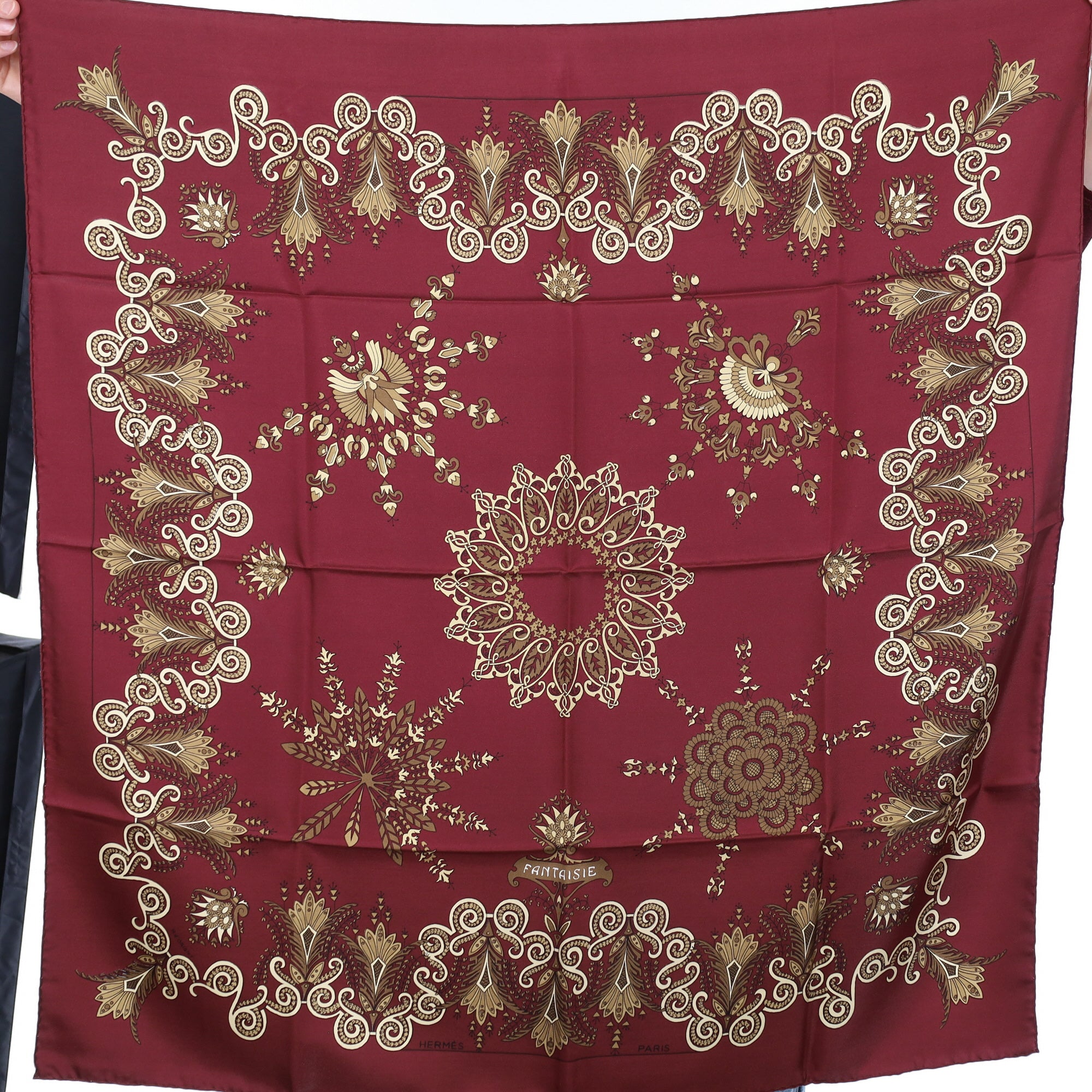 Brand New Boxed Hermès Fantaisie Silk Scarf Quite Rare