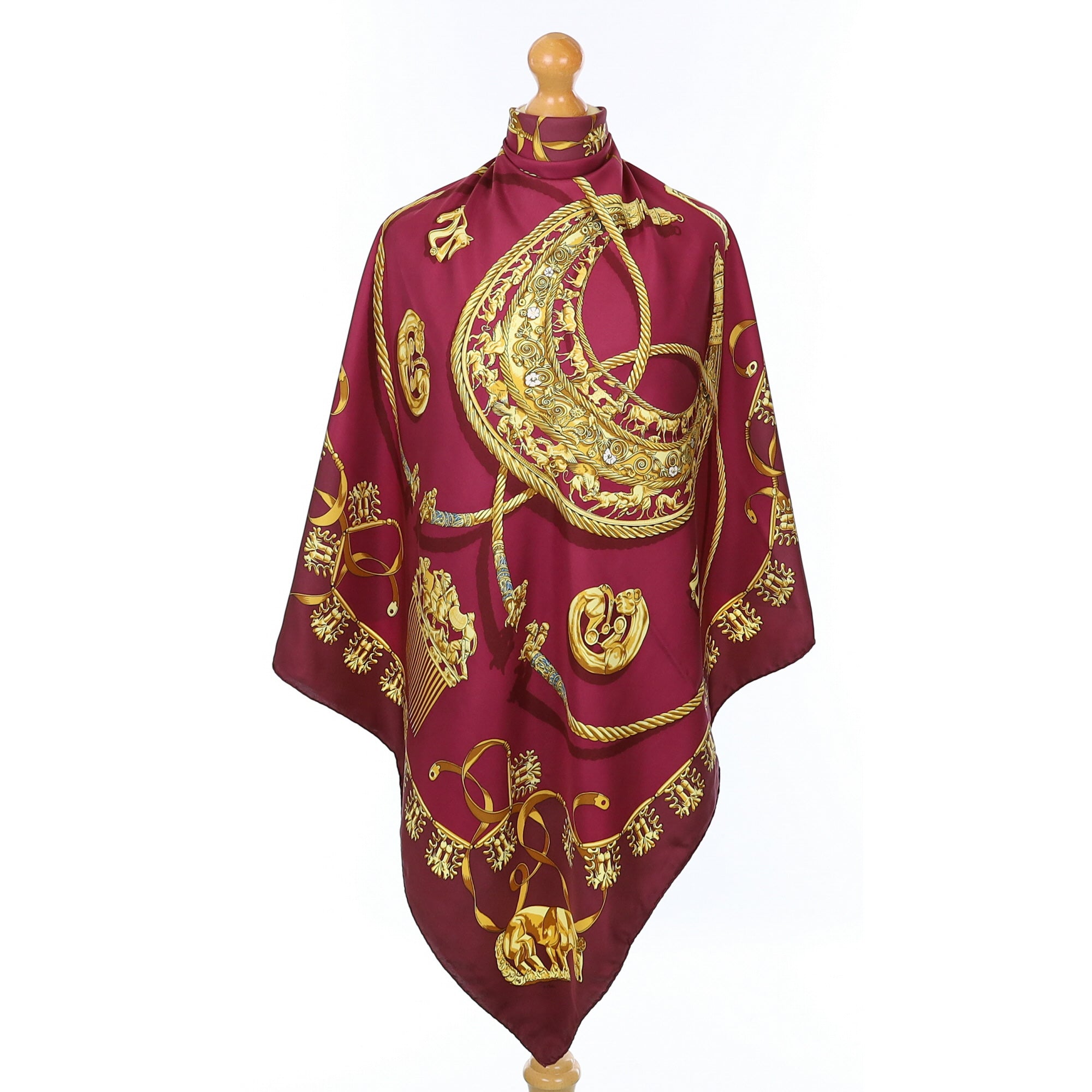 Hermès Les Cavaliers D’or Silk Scarf
