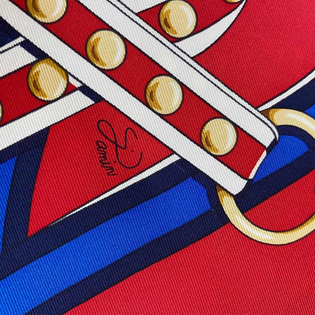 Brand New Boxed Hermès Grand Tralala Silk Scarf