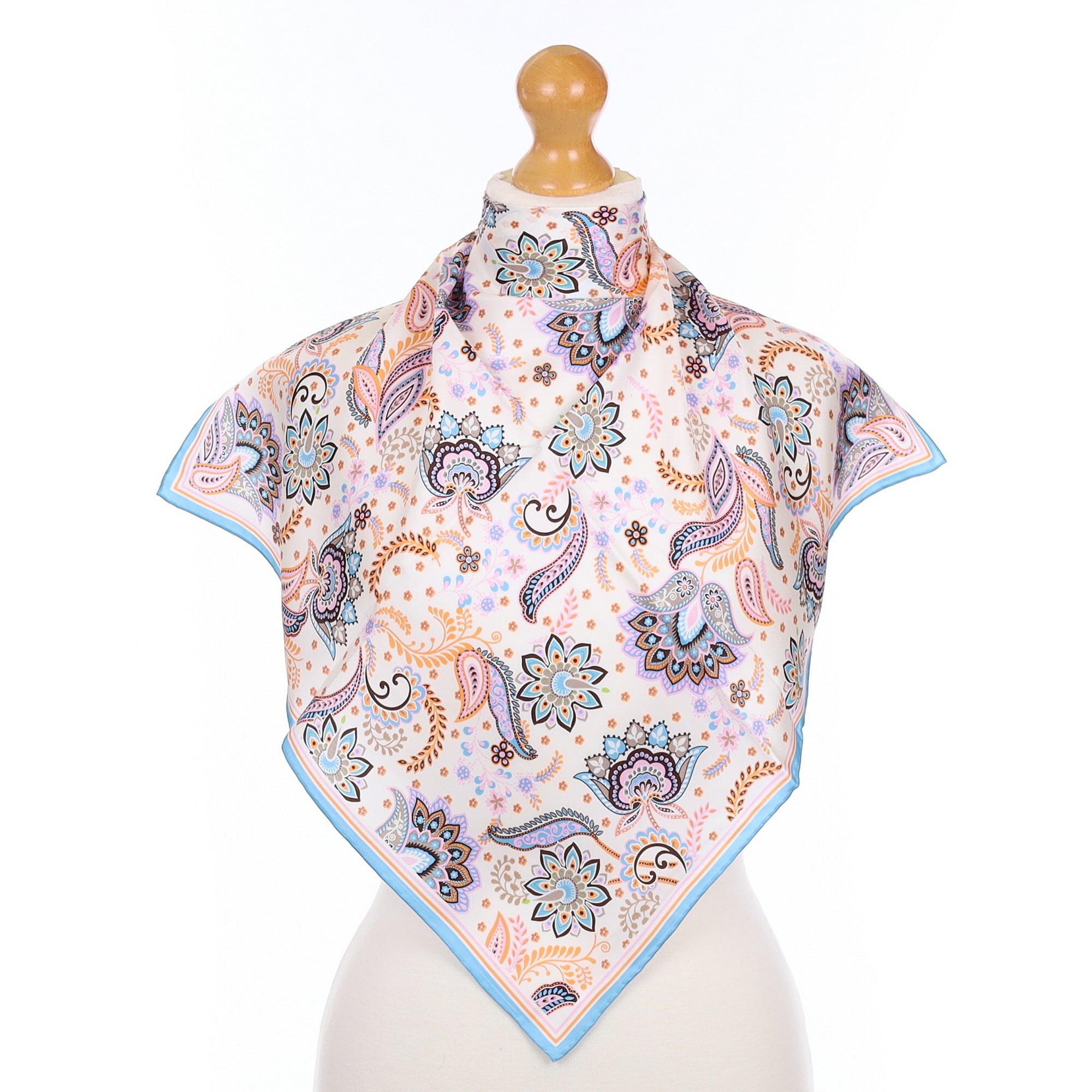 Brand New Fraas Paisley Silk Scarf