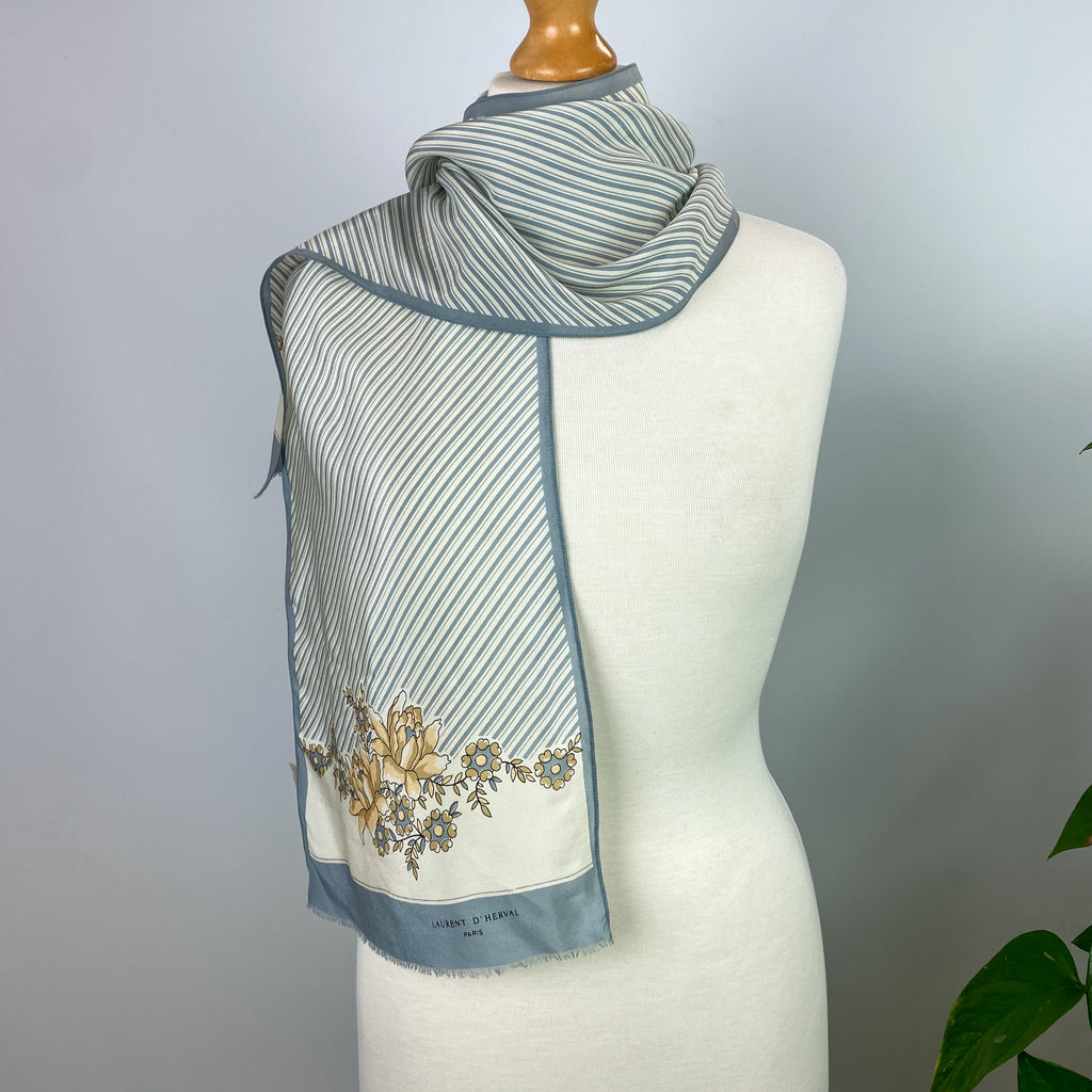 1979s Laurent D’Herval Vintage Silk Scarf