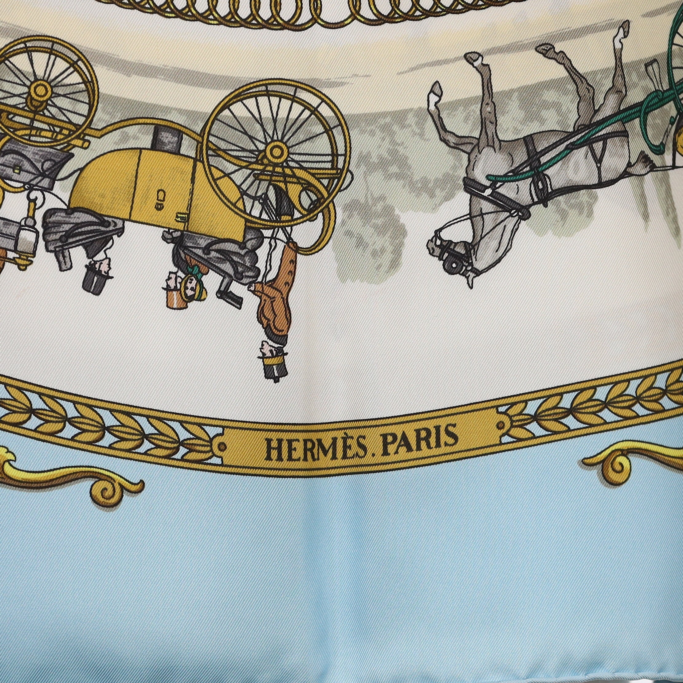 Brand New Boxed Hermès La Promenade De Longchamps Silk Scarf