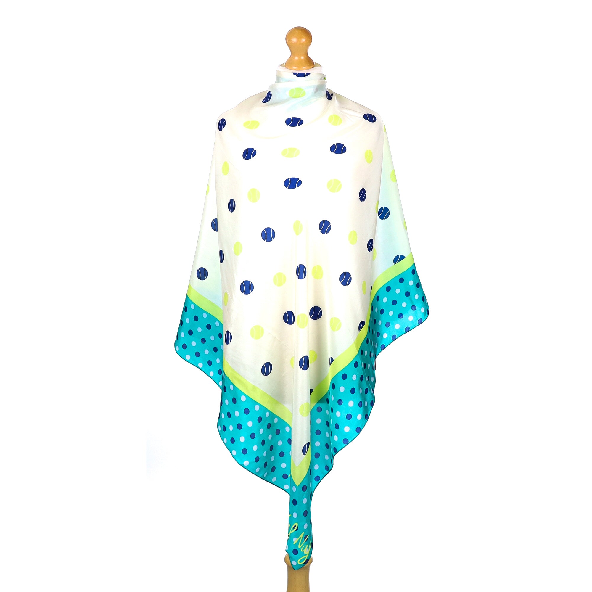 Brand New Naf Naf Spotted Silk Scarf