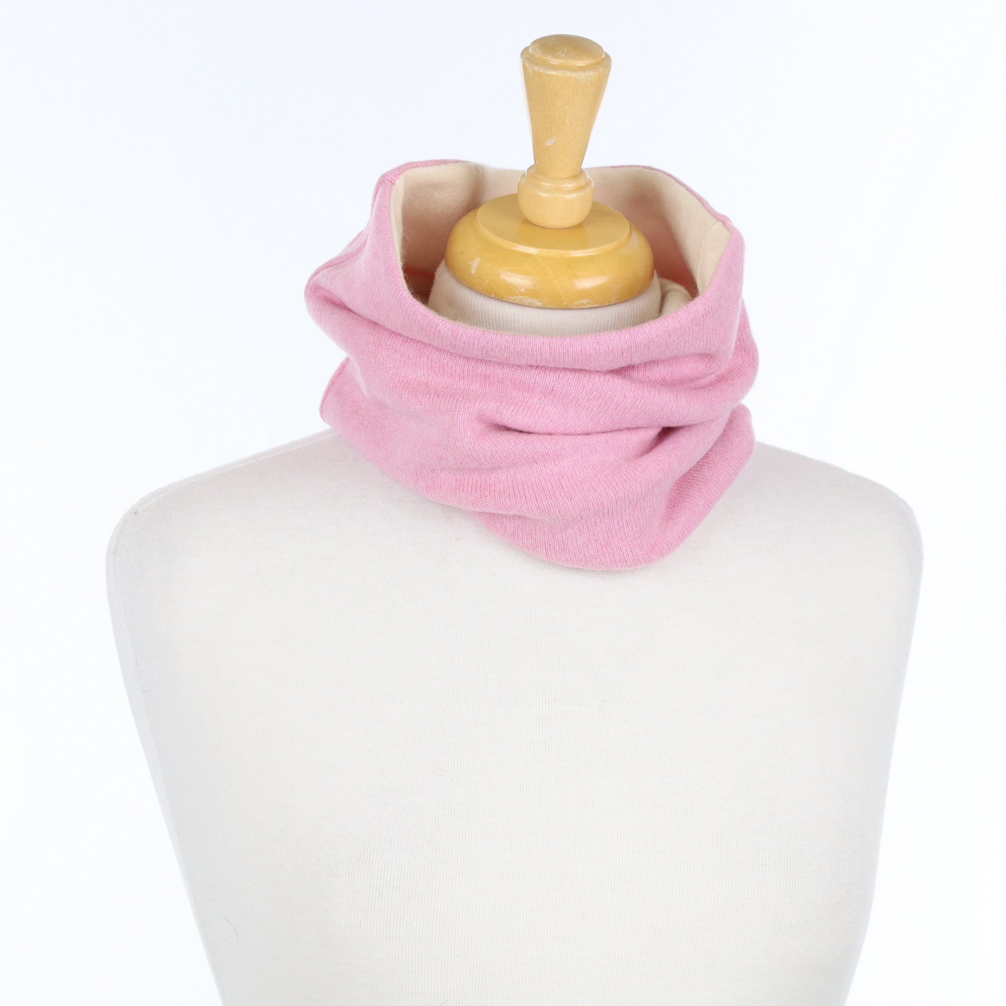 Pastel Pink and Vanilla Luxury Double Layered Snood