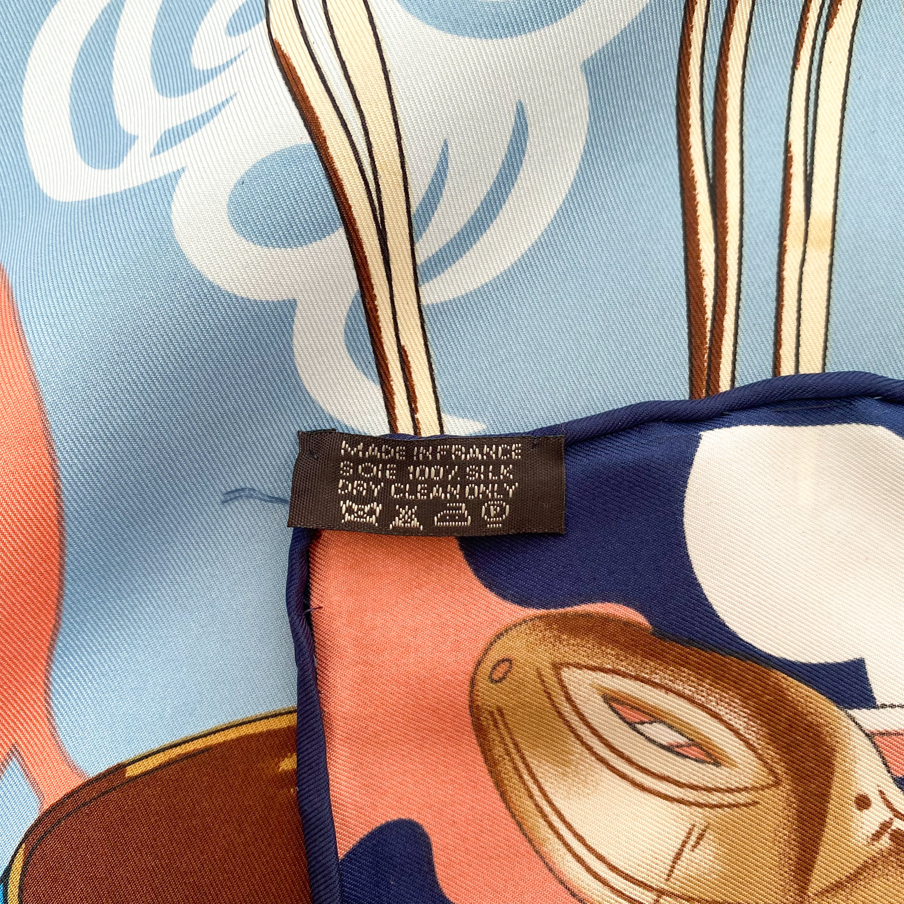 Immaculate Large French Silk Scarf