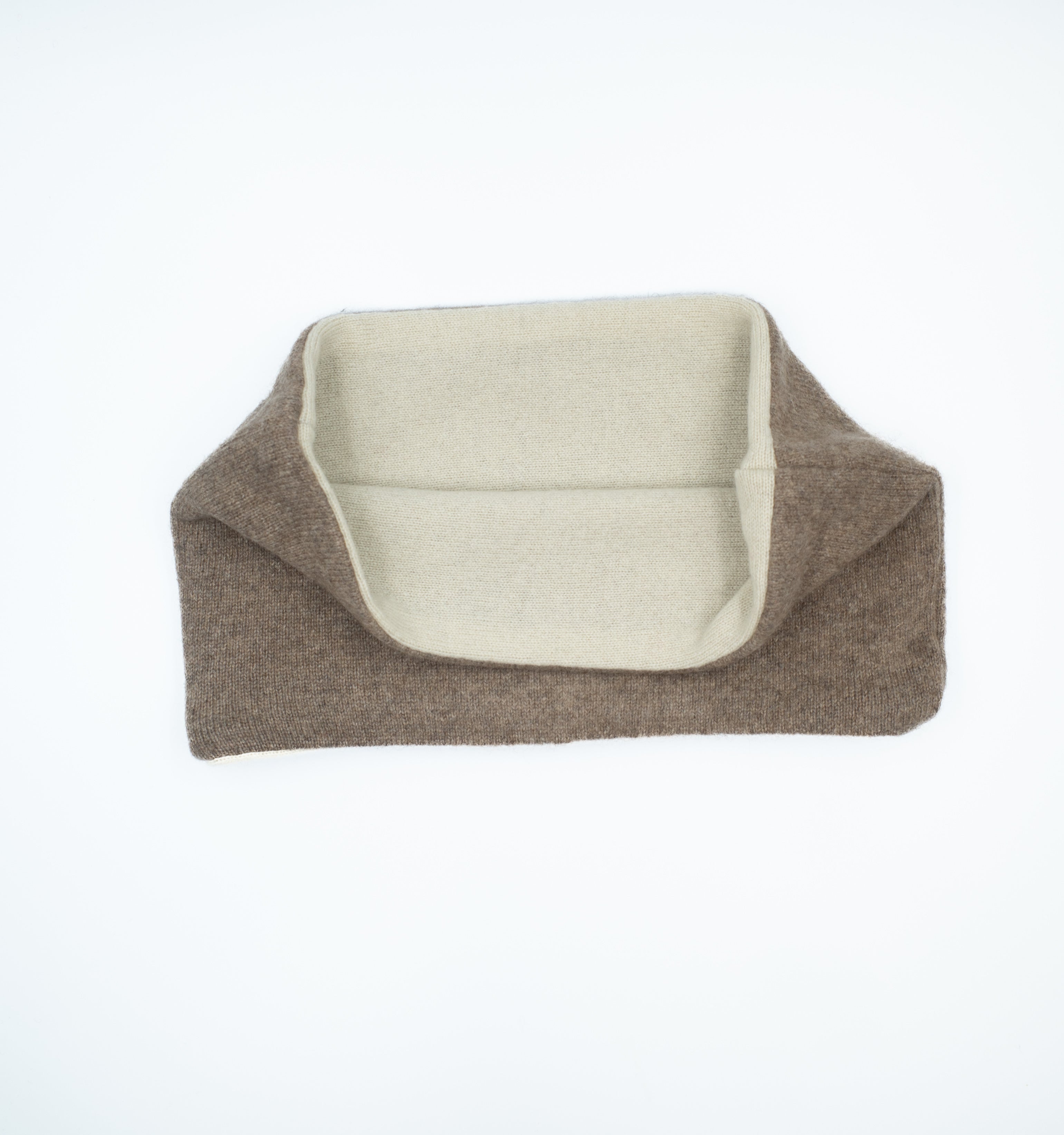 Men’s Taupe and Pale Oatmeal Neck Warmer
