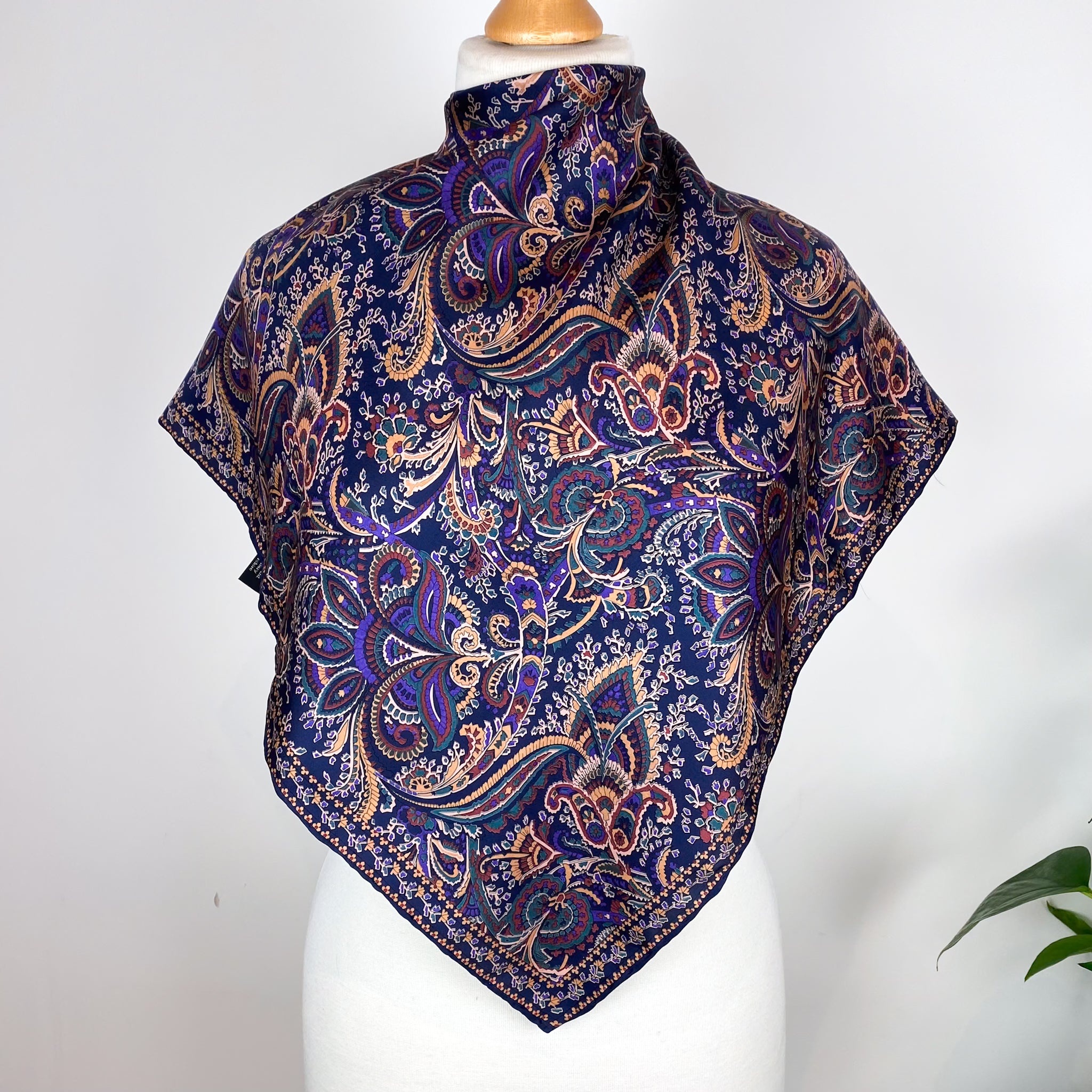 Beckford Paisley Vintage Silk Scarf