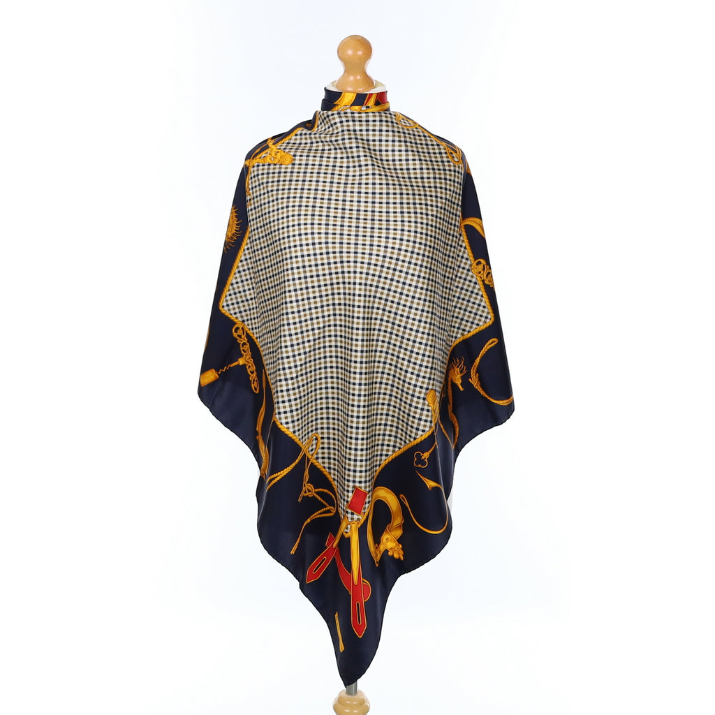 Pristine Aquascutum Traditional Vintage Silk Scarf