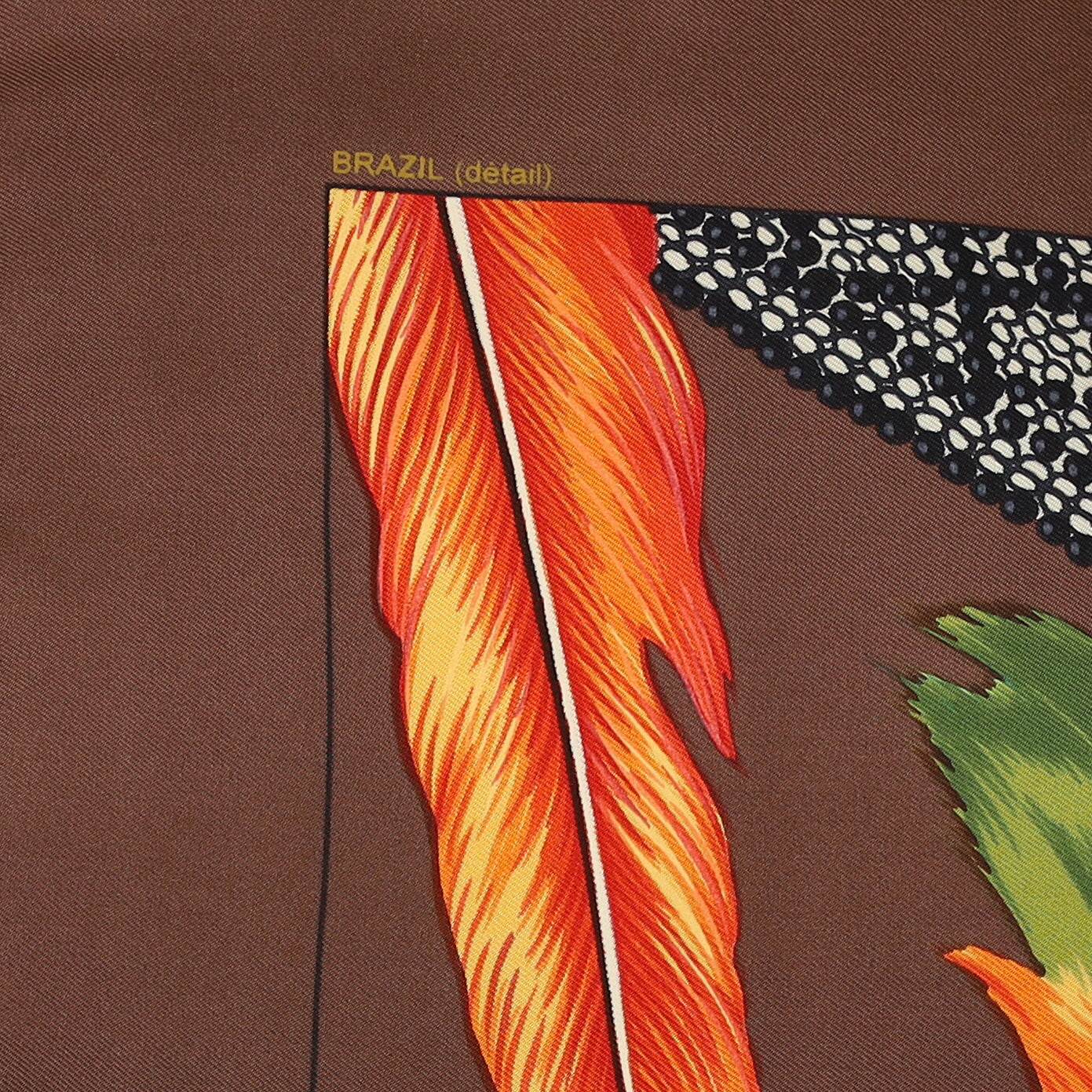 Brand New Boxed Hermès Brazil Silk Scarf