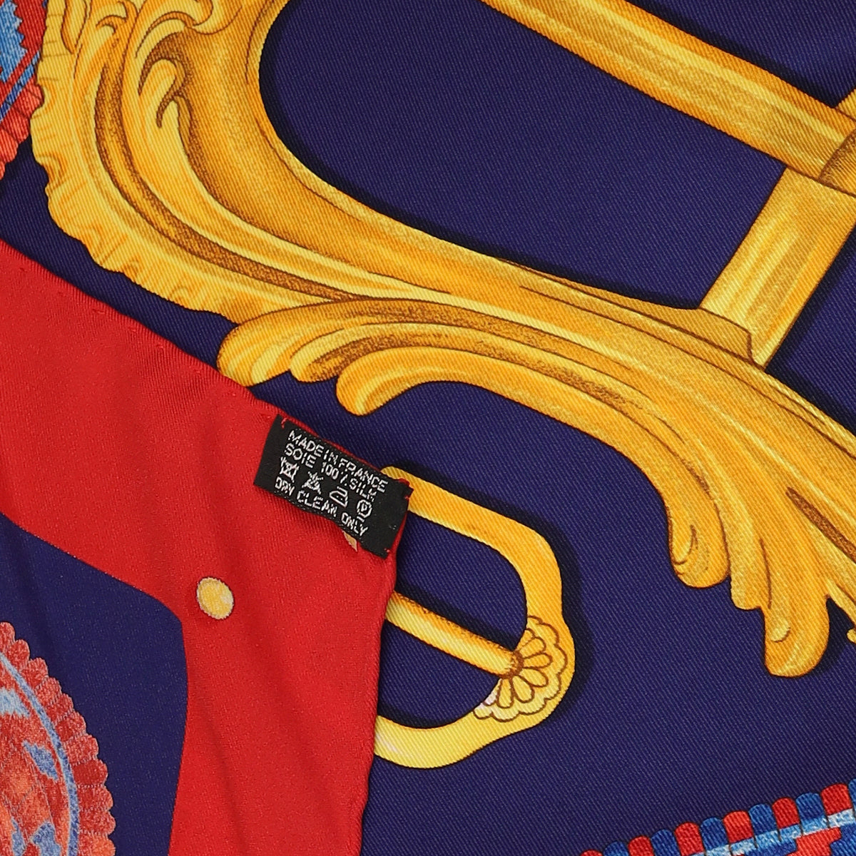 Pristine Hermès Boucles et Galons du Tsar 70 Silk Scarf Quite Rare