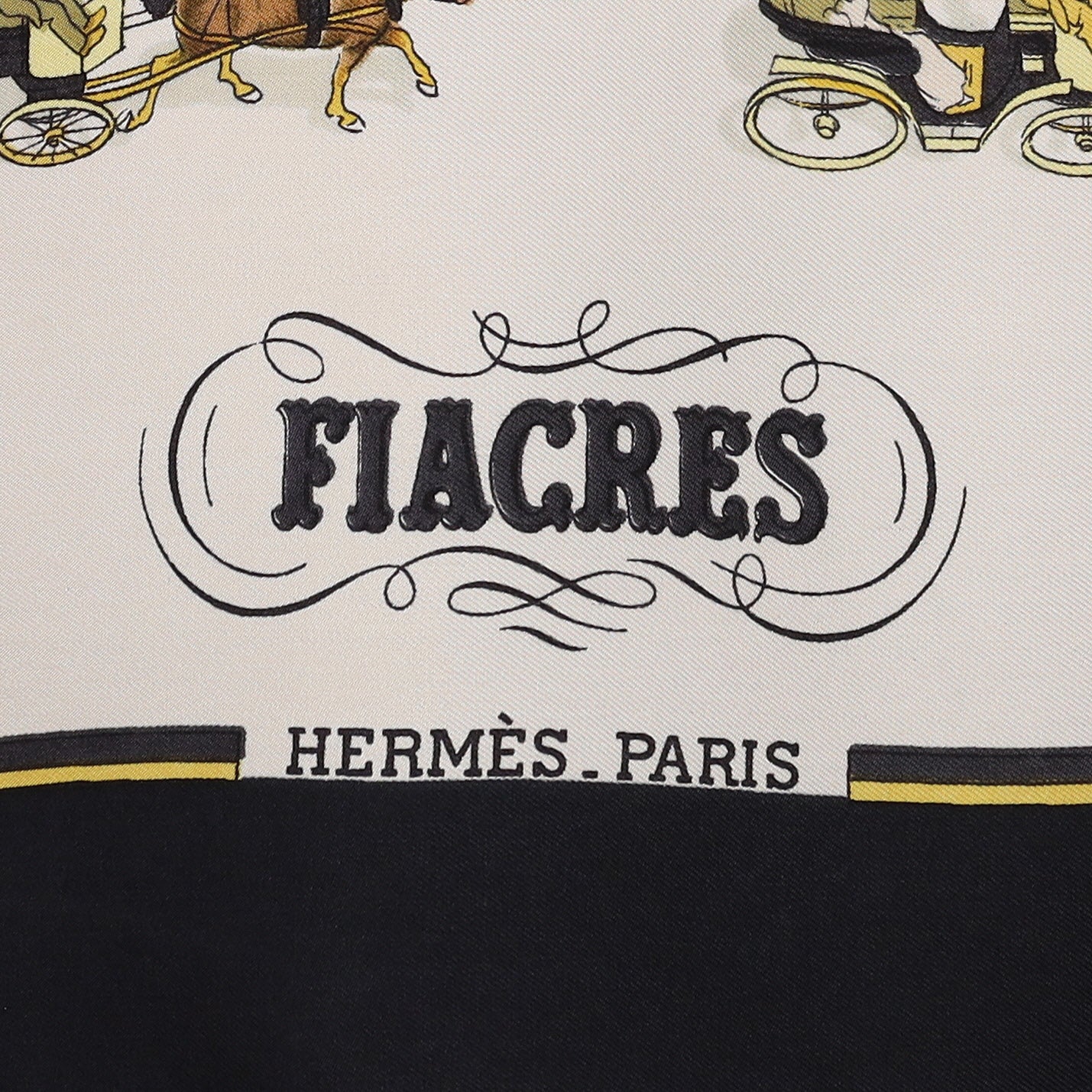 Hermès Fiacres Vintage Silk Scarf Rare