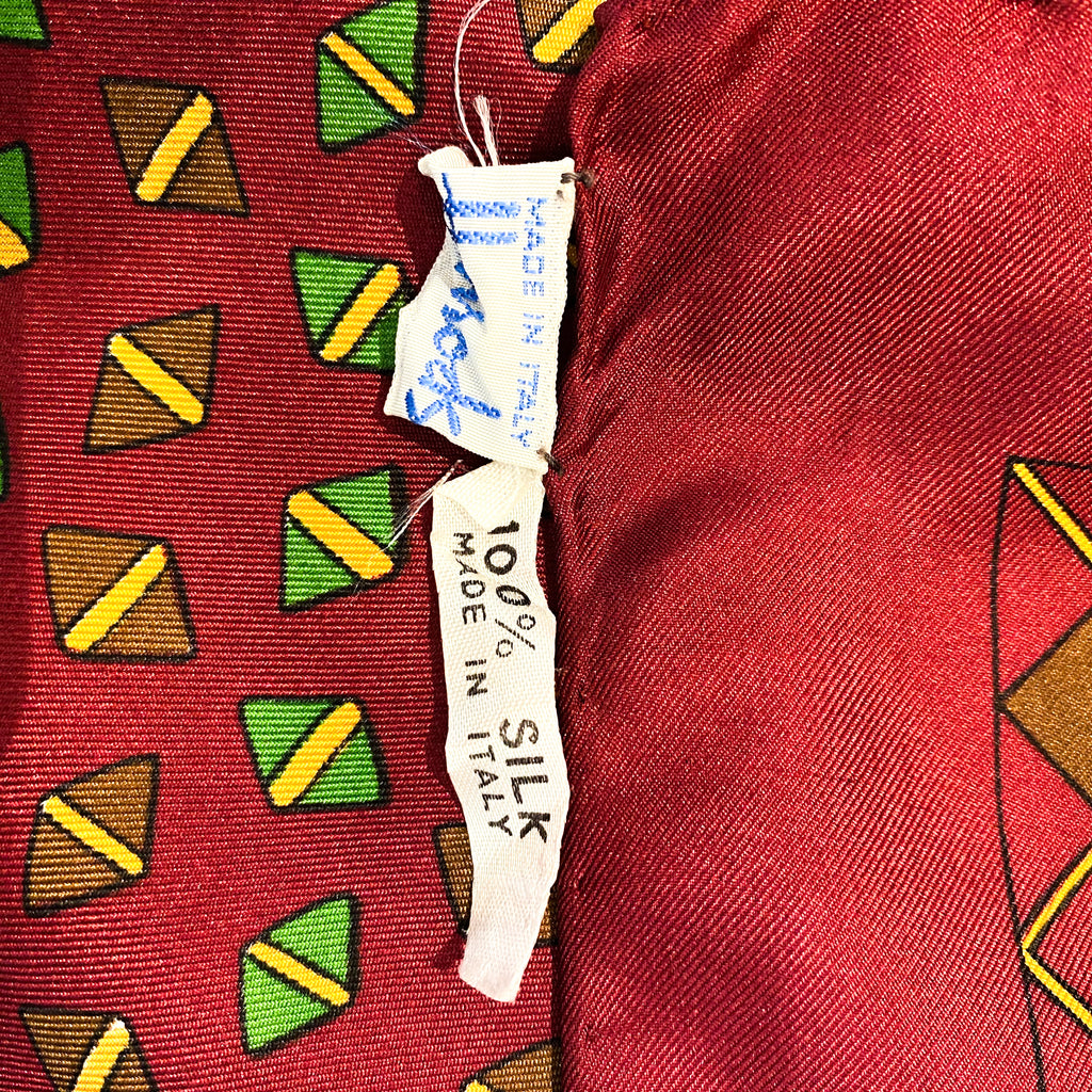 1970s Harrods Vintage Silk Scarf