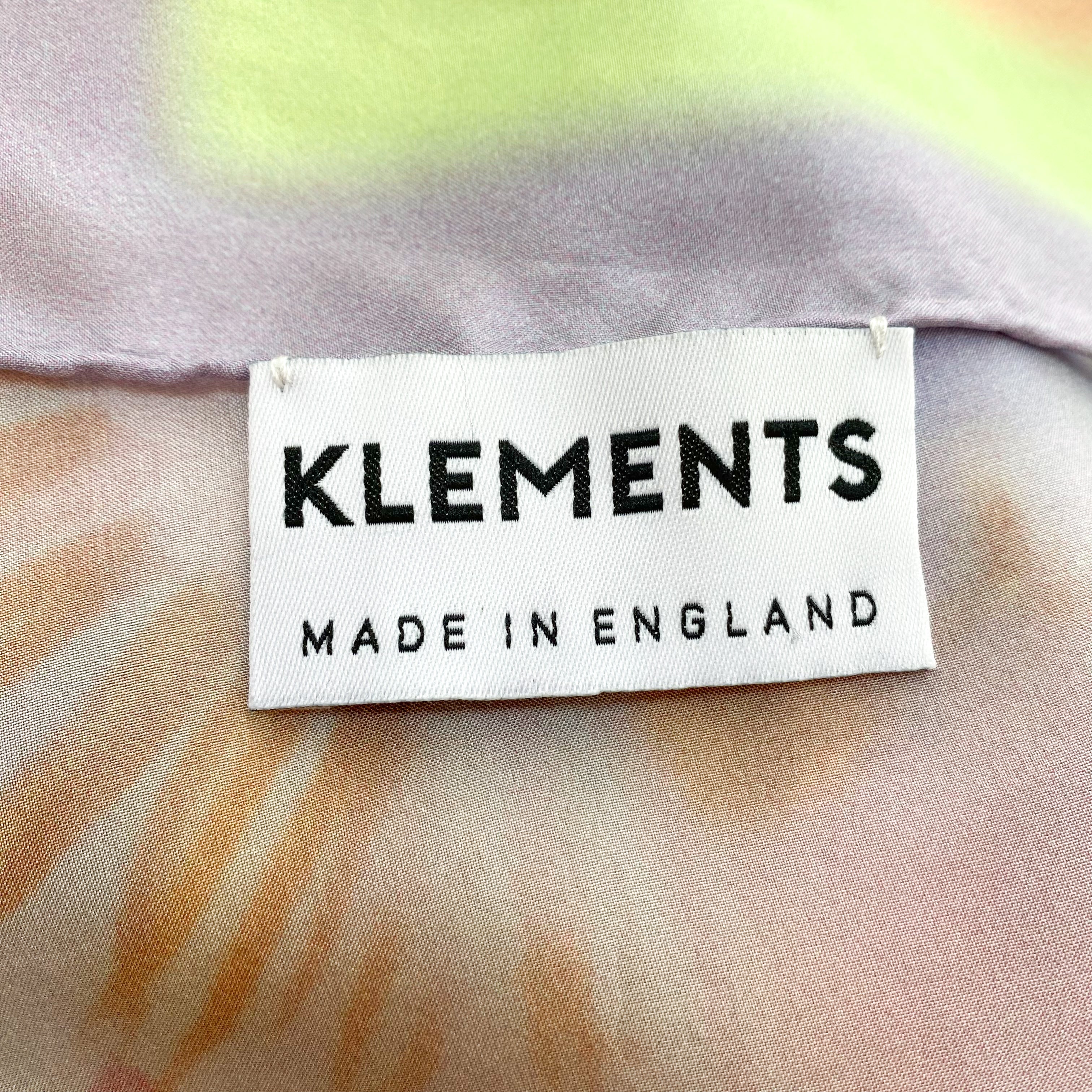 Klements Abstract Floral Silk Scarf