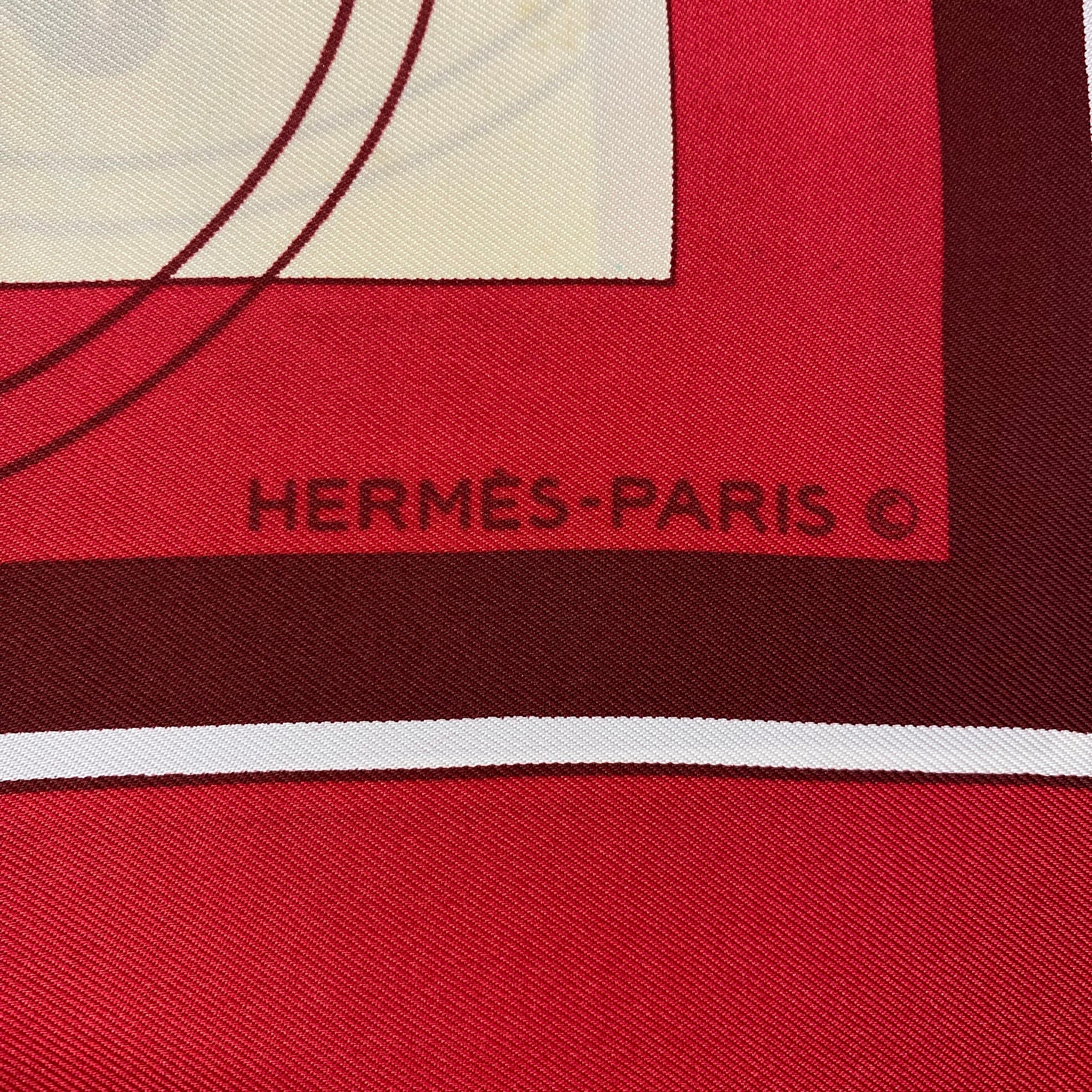 Unworn Hermès Springs Vintage Silk Scarf