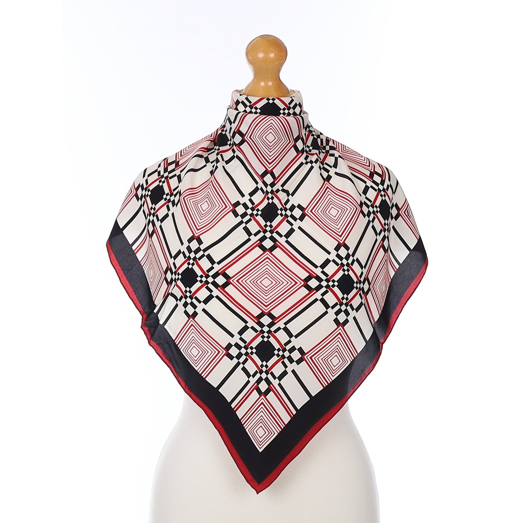 Brand New Jammers & Leufgen Geometric Silk Scarf