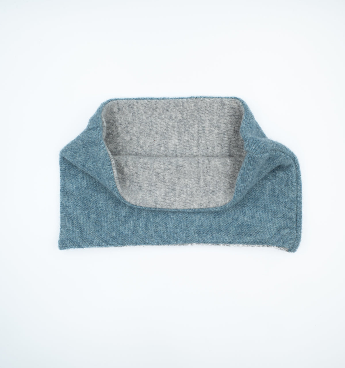Sea Blue and Pale Grey Neck Warmer