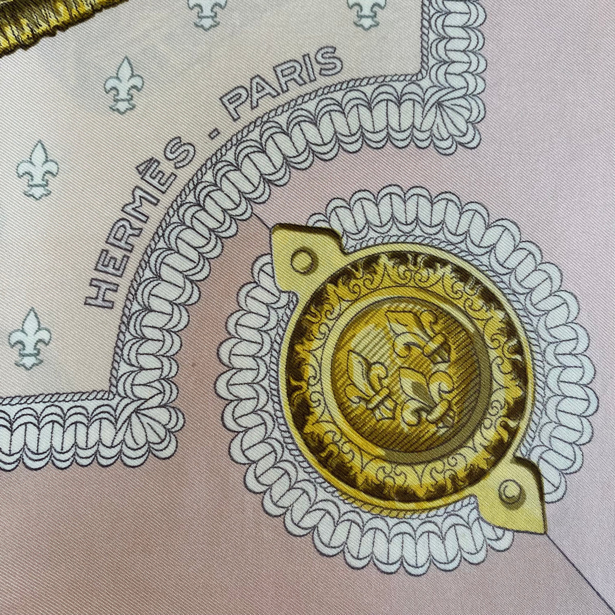 Hermès Selles a Housse Designer Silk Scarf