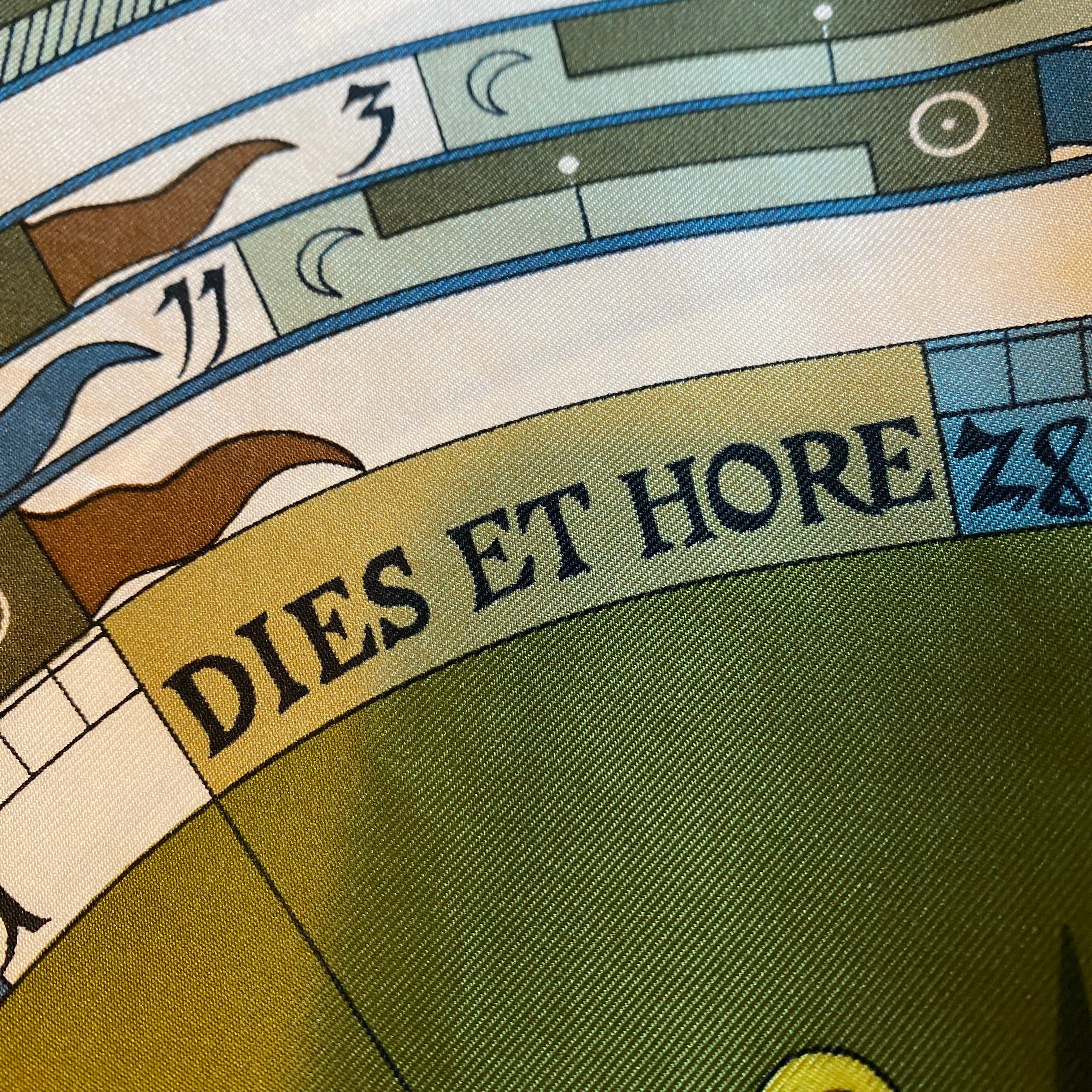 Hermès Dies et Hore Astrologie Silk Scarf