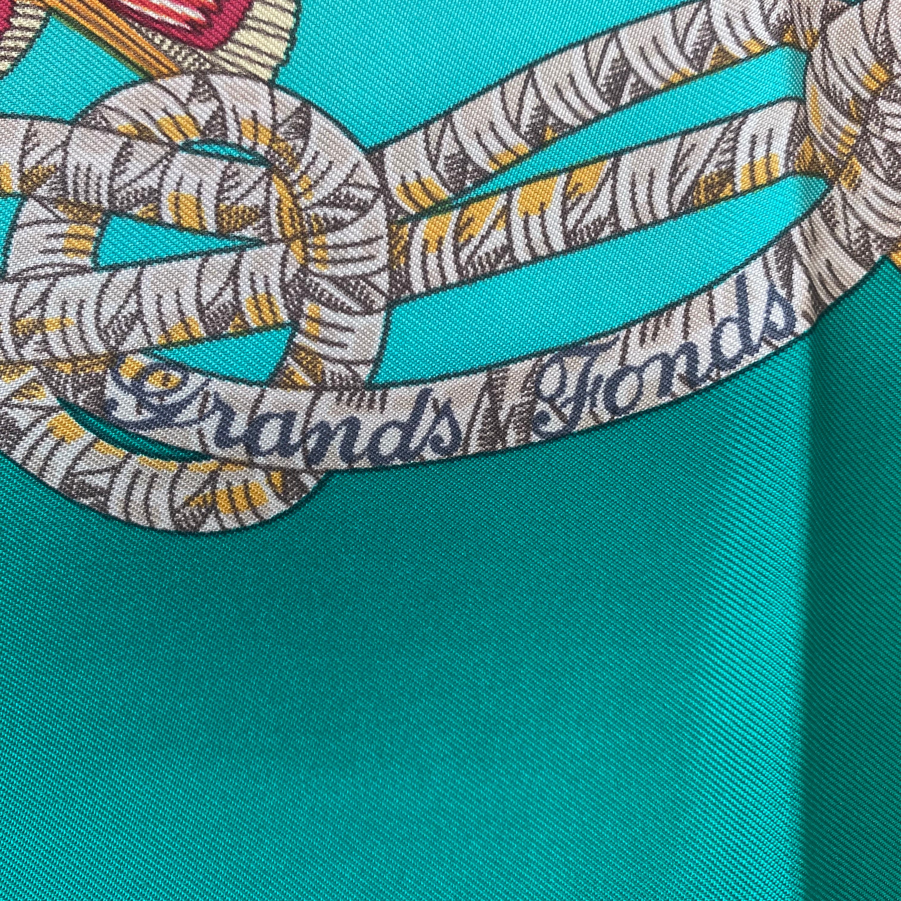 Brand New Boxed Hermès Grands Fonds Scarf