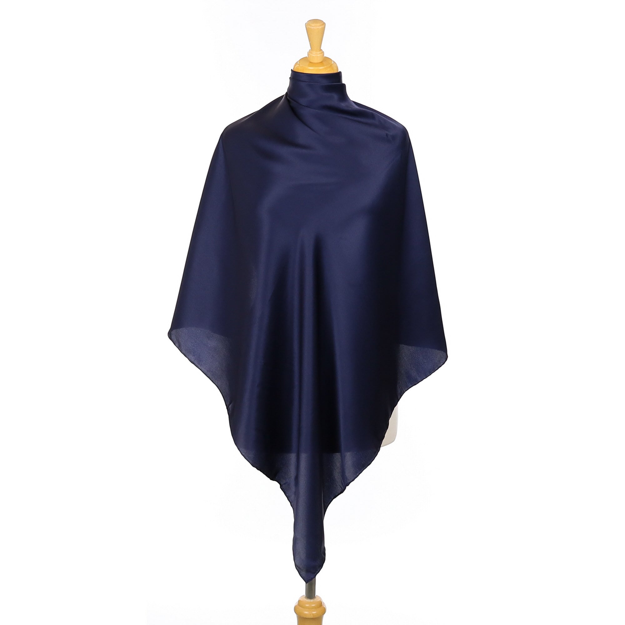 Brand New Aker Dark Blue Silk Scarf