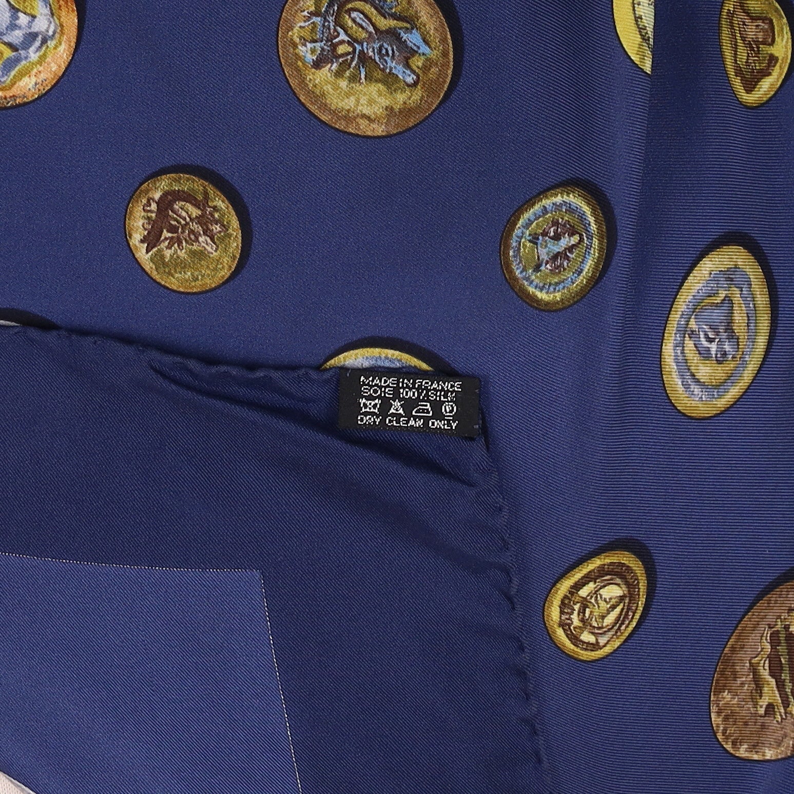 Hermès Boutons de Vénerie Vintage Silk Scarf Quite Rare