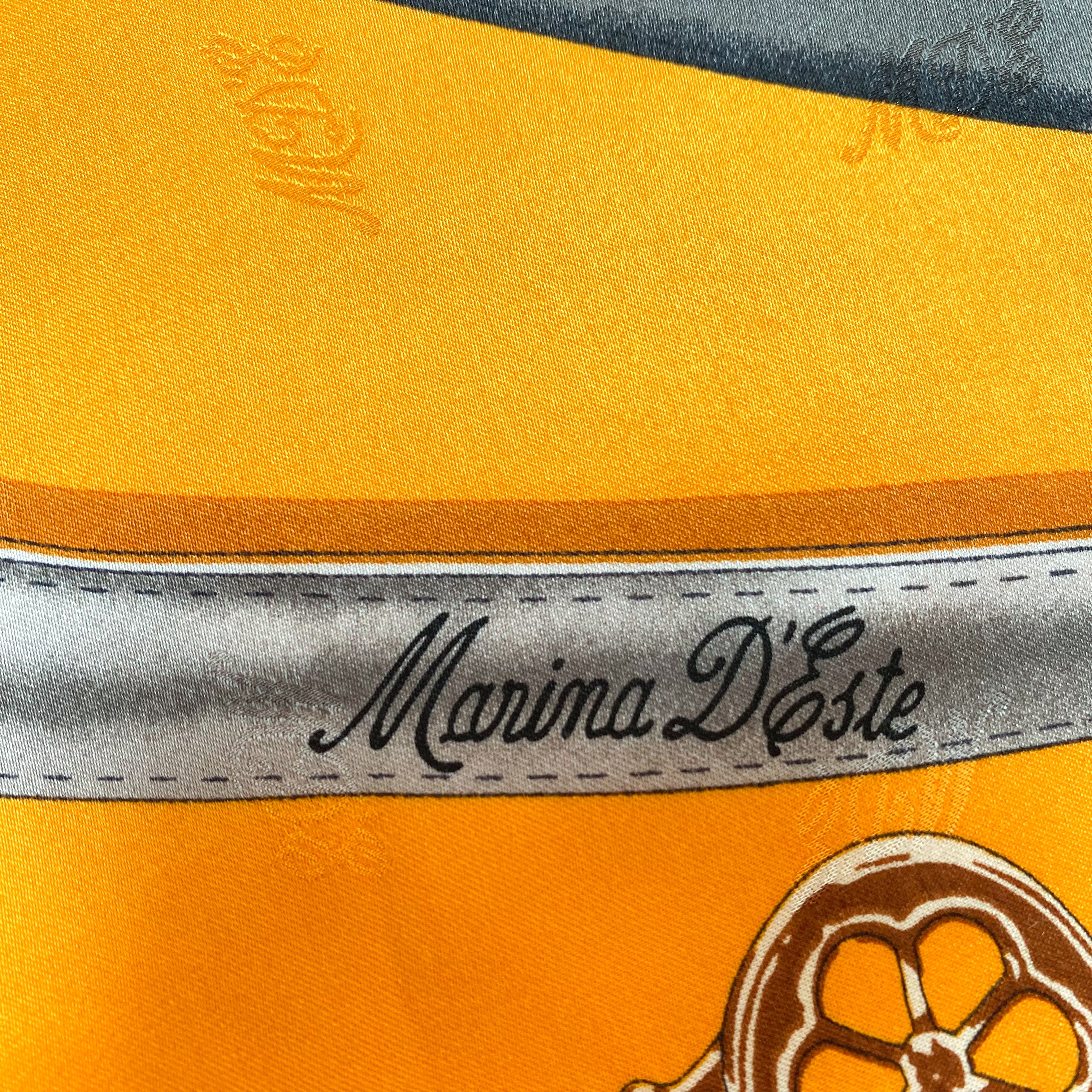 Modern Marina D’este Silk Scarf