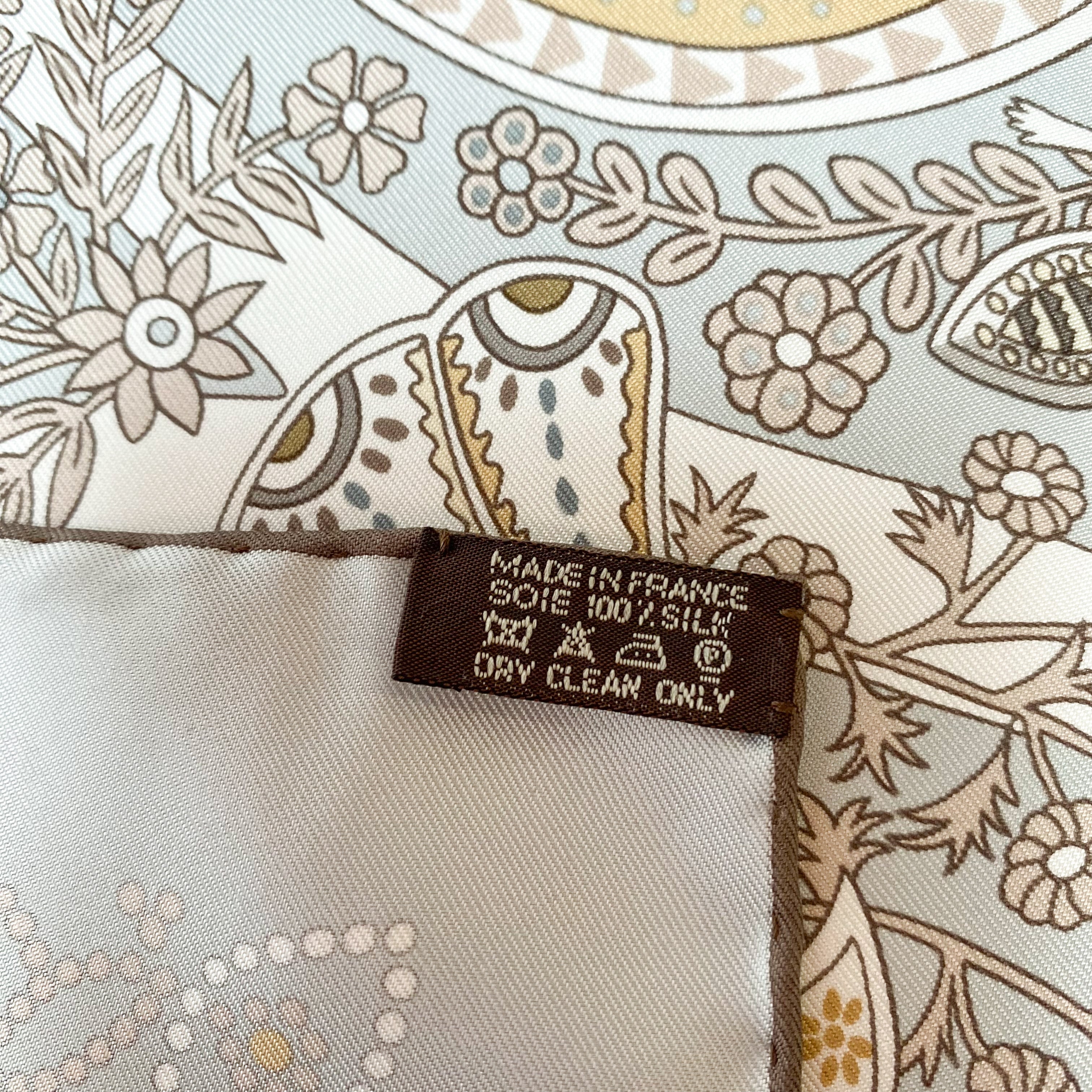 New Boxed Hermès L’Arbre de Vie Silk Scarf
