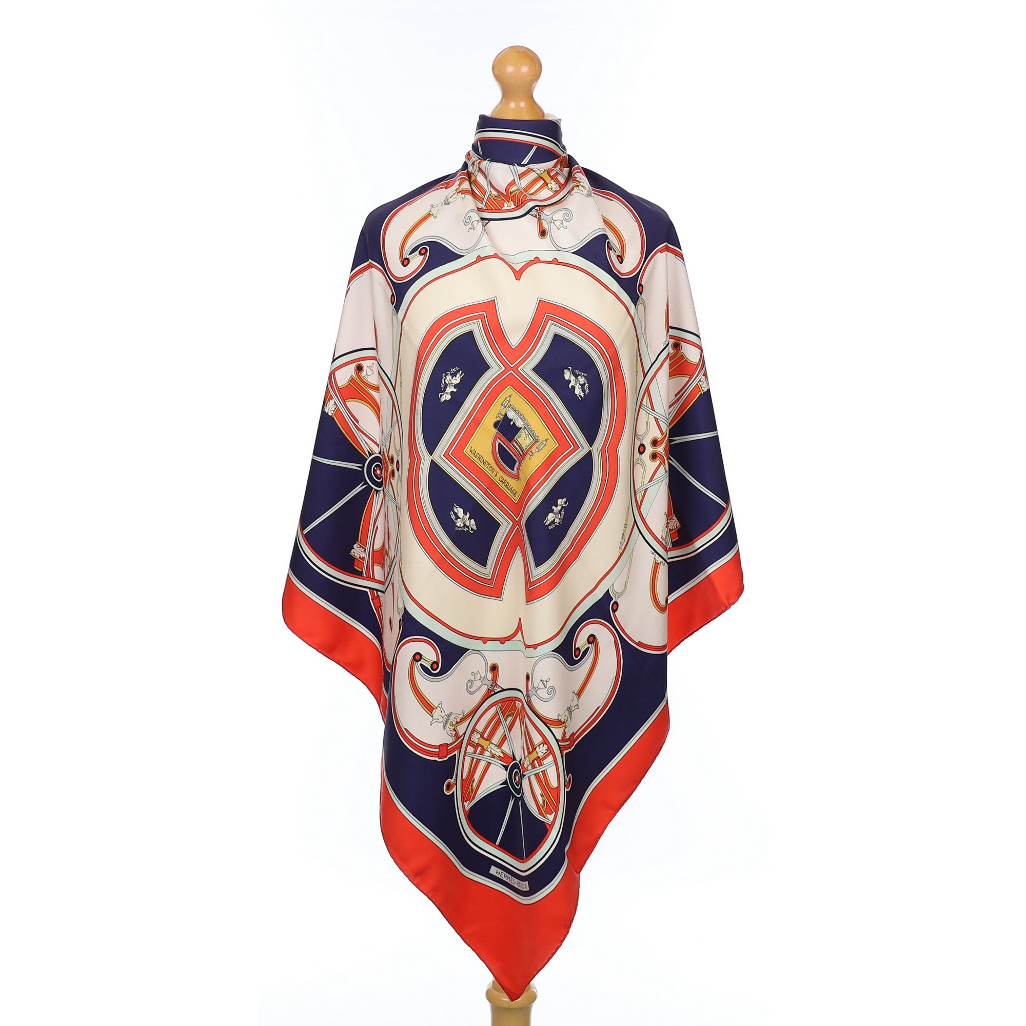 Hermès Washington’s Carriage Silk Scarf