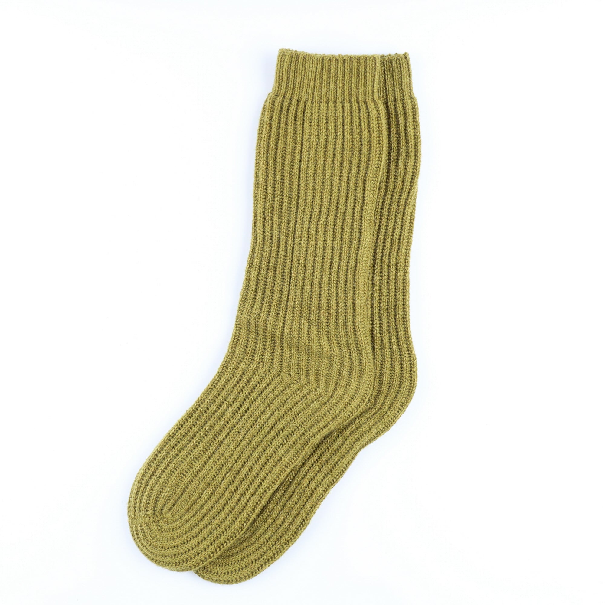 Brand New Scottish Moss Green Luxury Cashmere Bed Socks