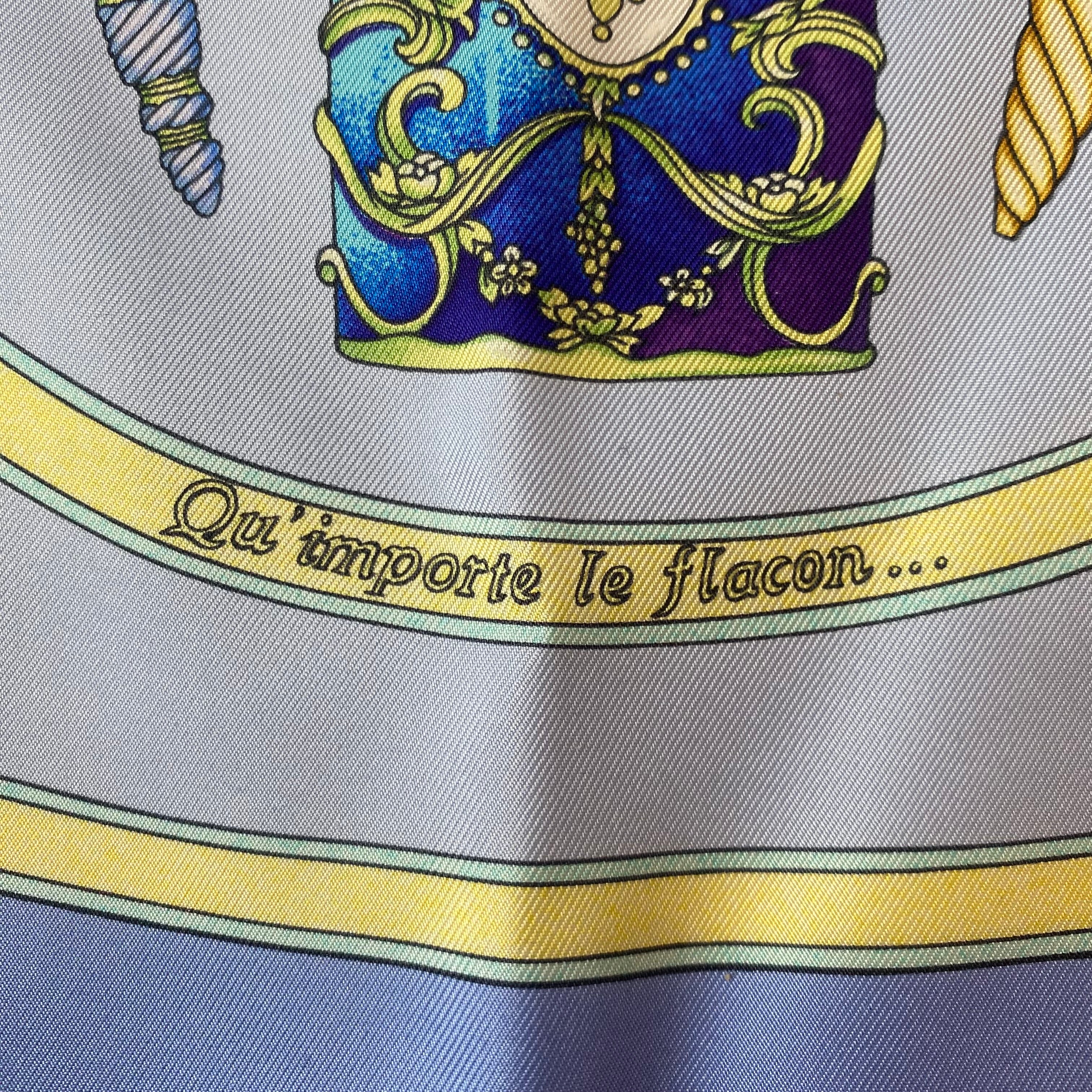 Brand New Boxed Hermès Qu’importe Le Flacon Silk Scarf