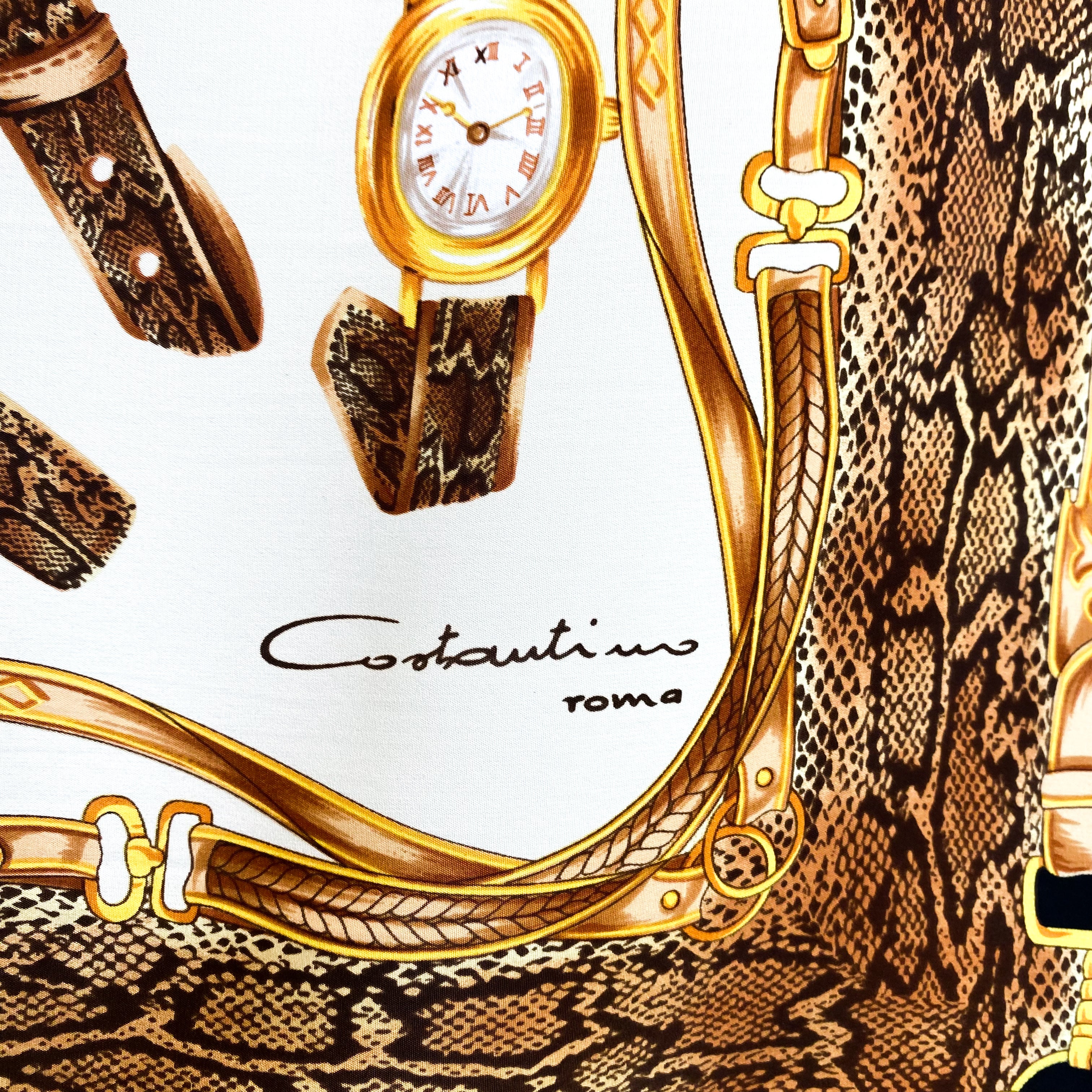 Costantino Roma Vintage Silk Scarf