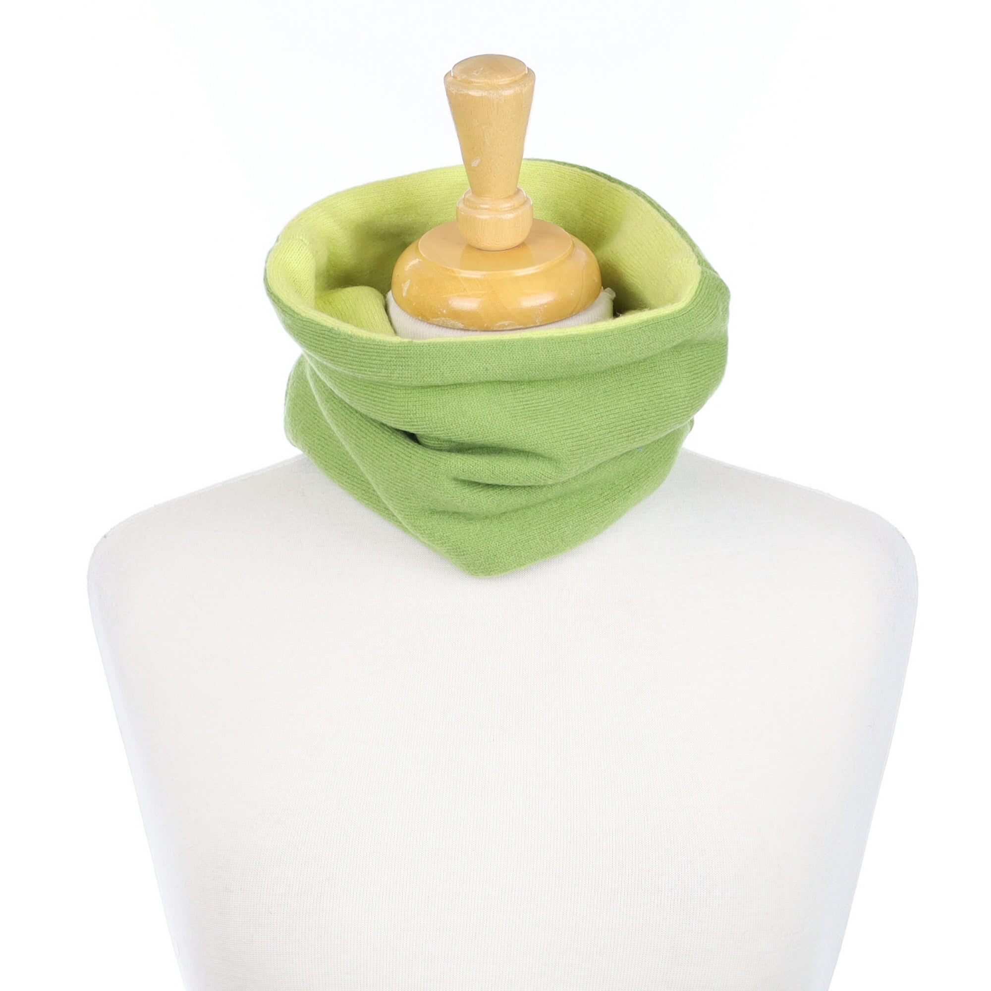 Pear Green and Lemon Neck Warmer