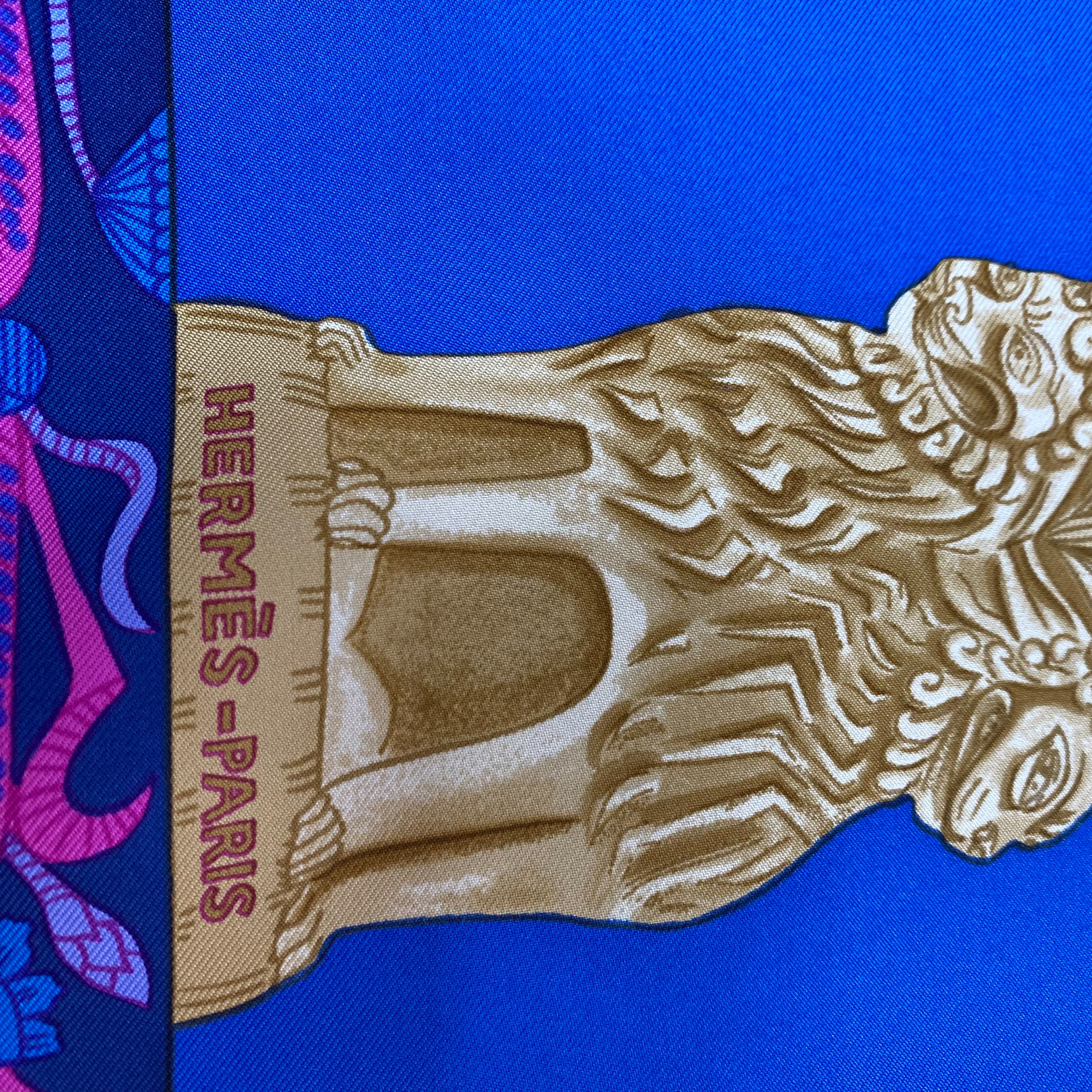 Boxed Hermes Torana Designer Silk Scarf