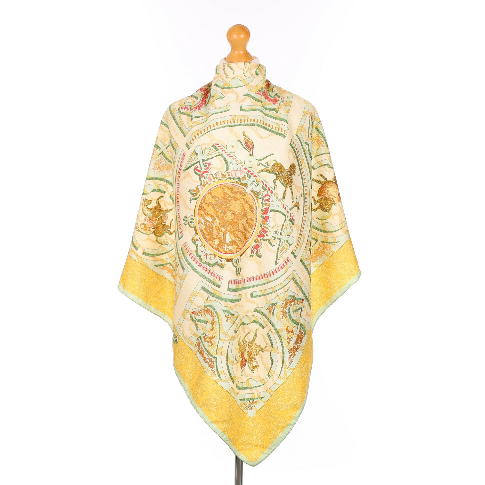 Hermès Alfred de Dreux Peintre du Cheval Silk Scarf