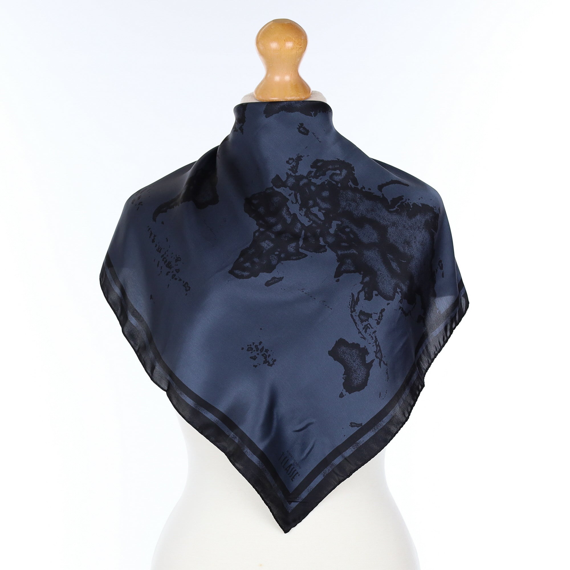 1 Classe World Map Silk Scarf