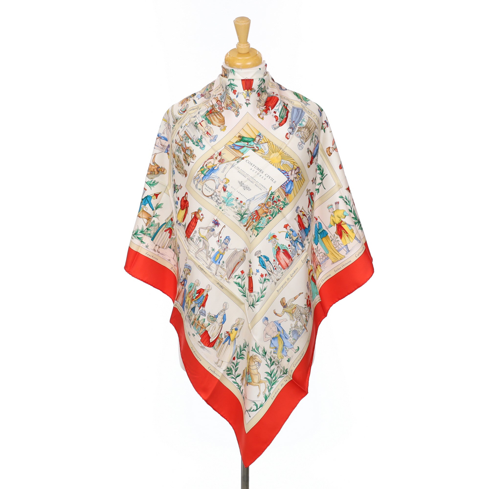 Pristine Hermès Costumes Civils Actuels Silk Scarf