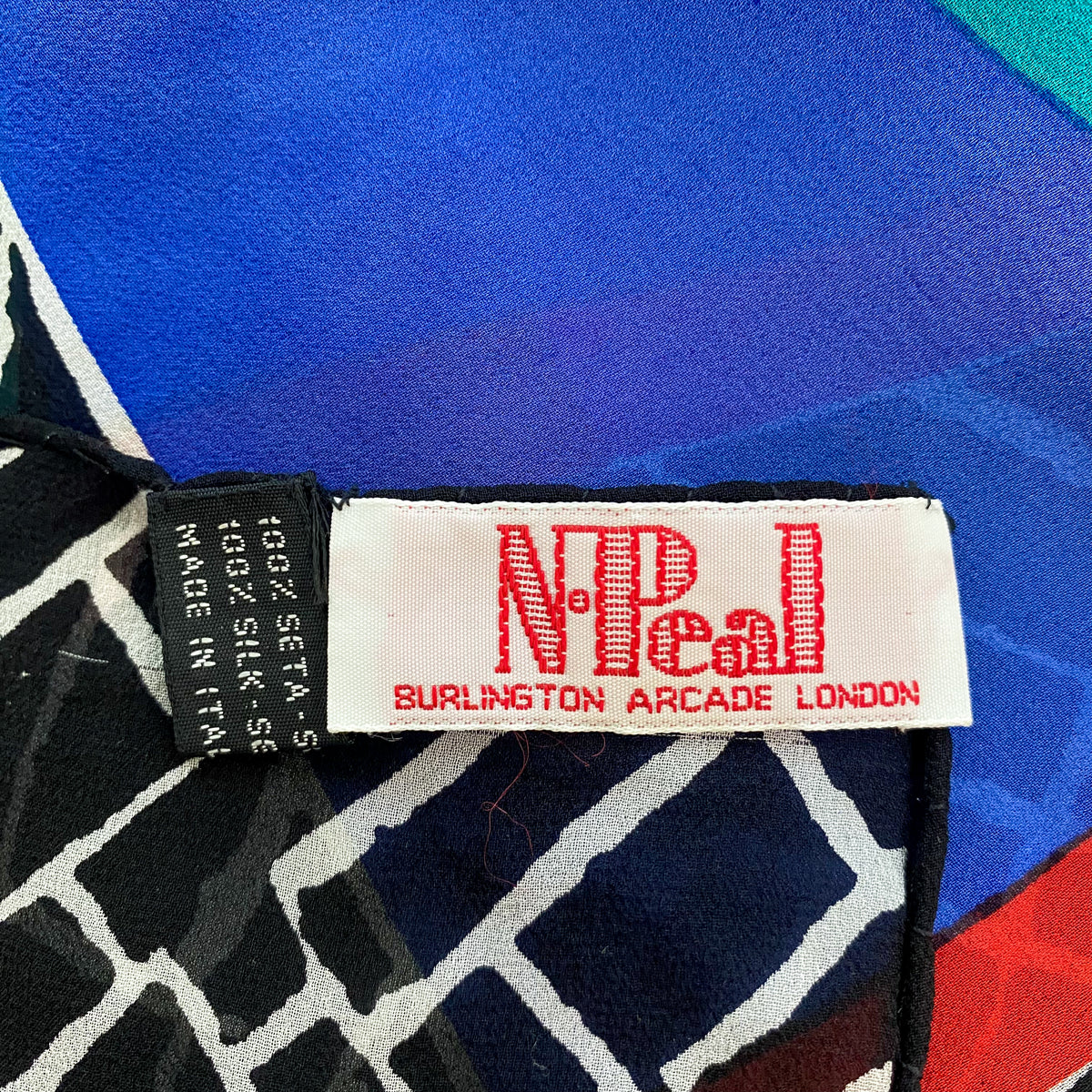 N. Peal Multicoloured Designer Silk Scarf