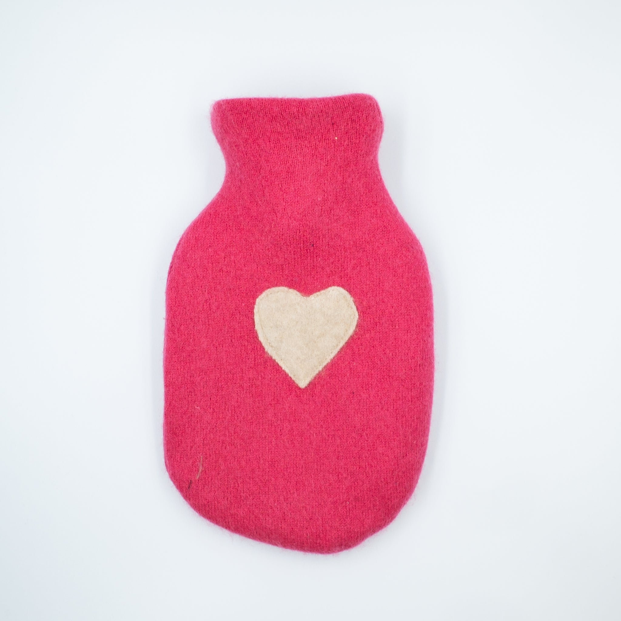 Strawberry Pink Cashmere Small Hot Water Bottle